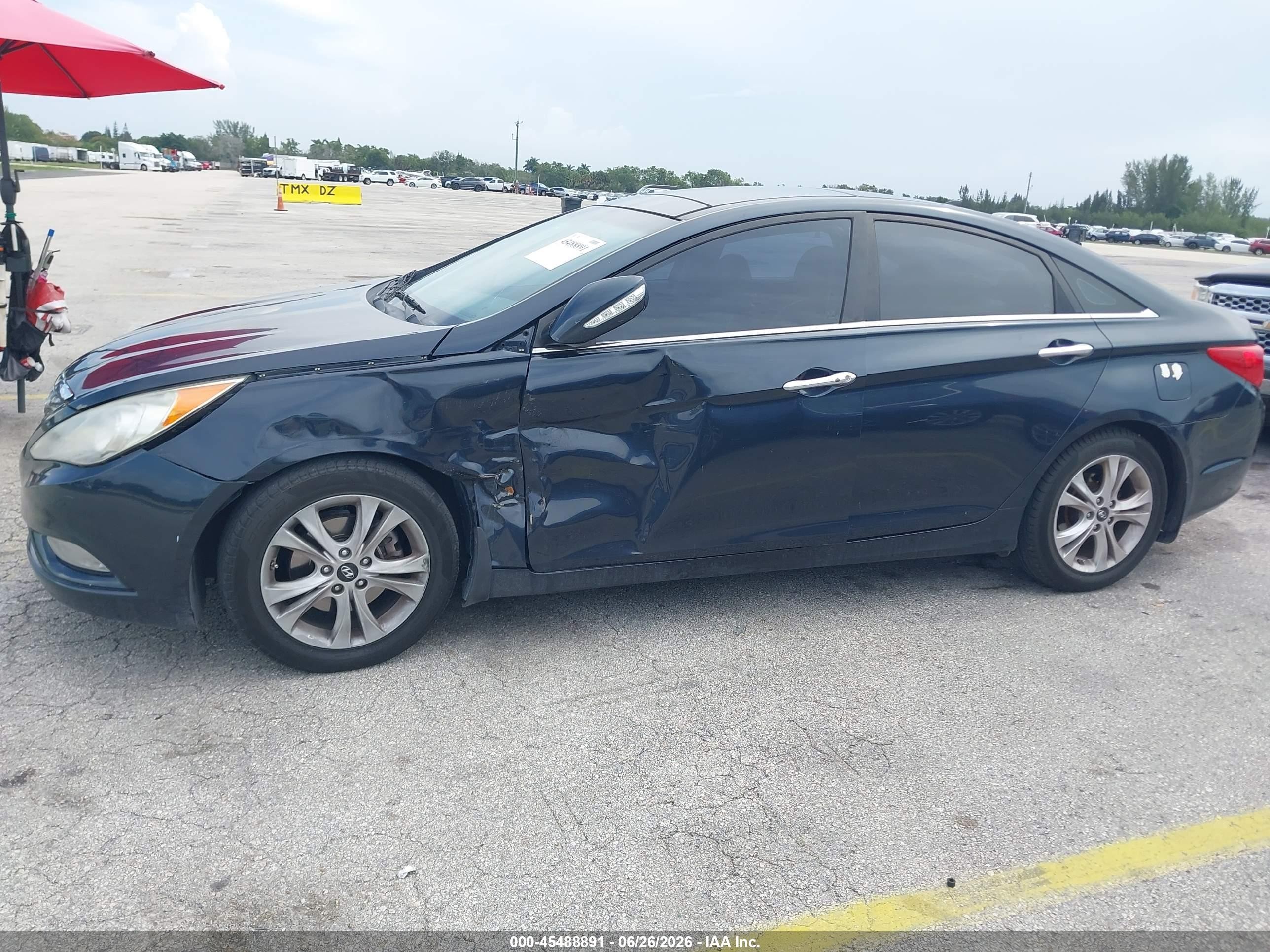 2013 Hyundai Sonata Limited Dark Blue vin: 5NPEC4AC4DH694360