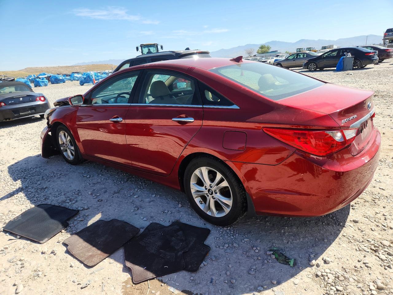 2013 Hyundai Sonata Limited Red vin: 5NPEC4AC4DH702716