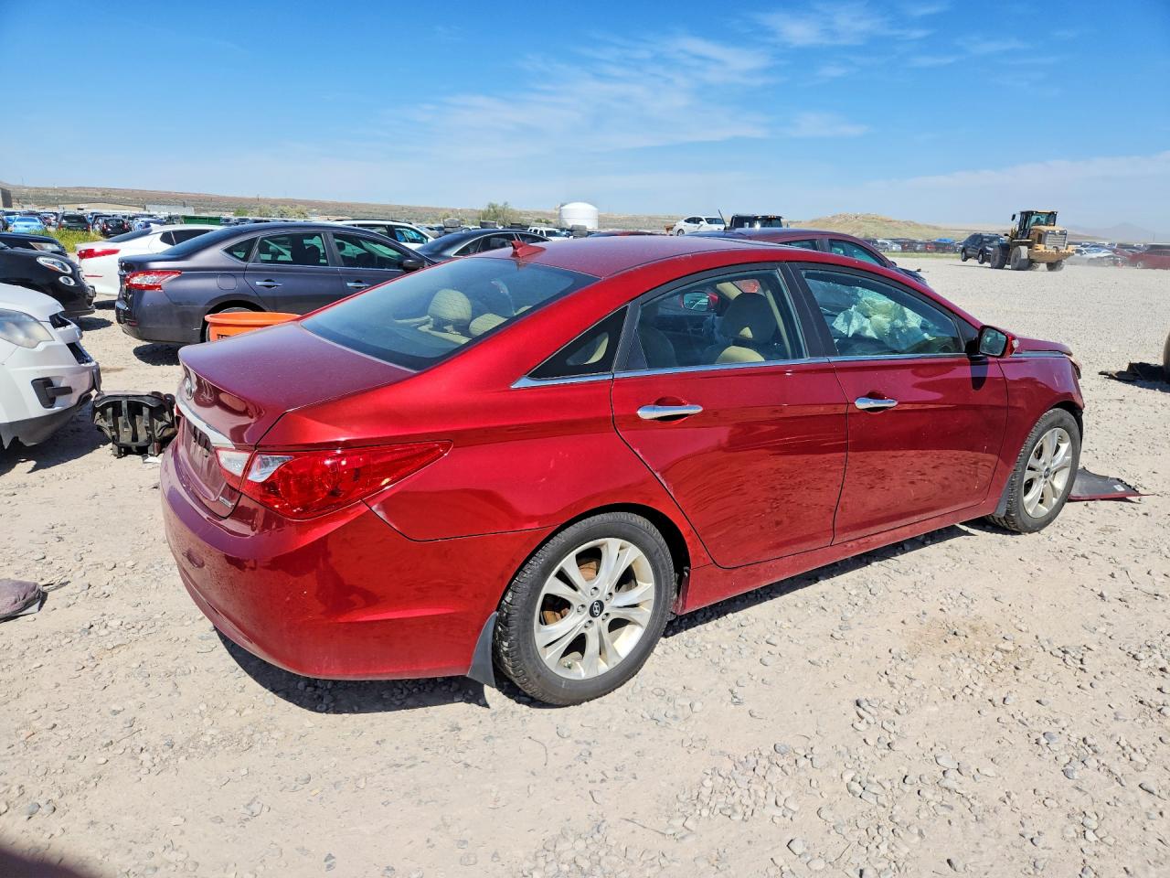 2013 Hyundai Sonata Limited Red vin: 5NPEC4AC4DH702716