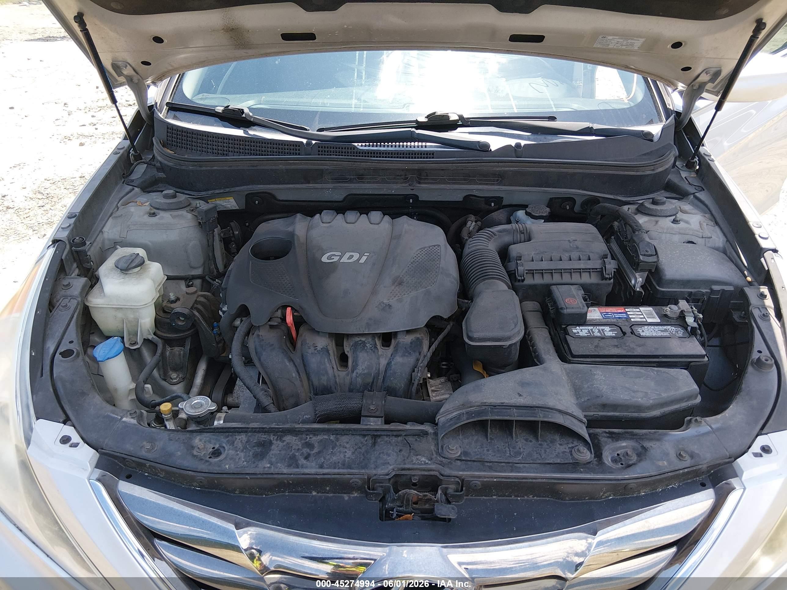 2013 Hyundai Sonata Se Silver vin: 5NPEC4AC4DH762754