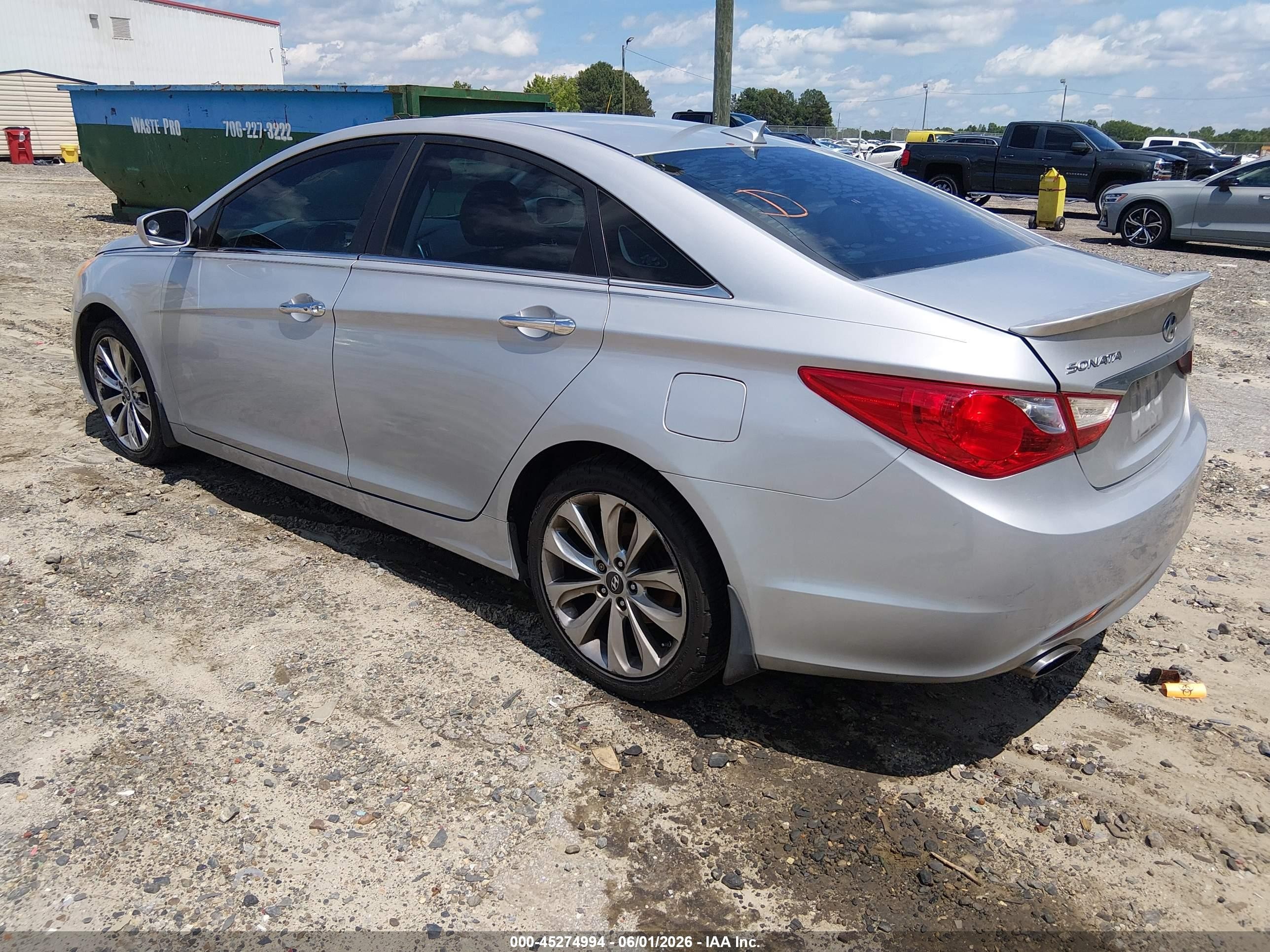 2013 Hyundai Sonata Se Silver vin: 5NPEC4AC4DH762754