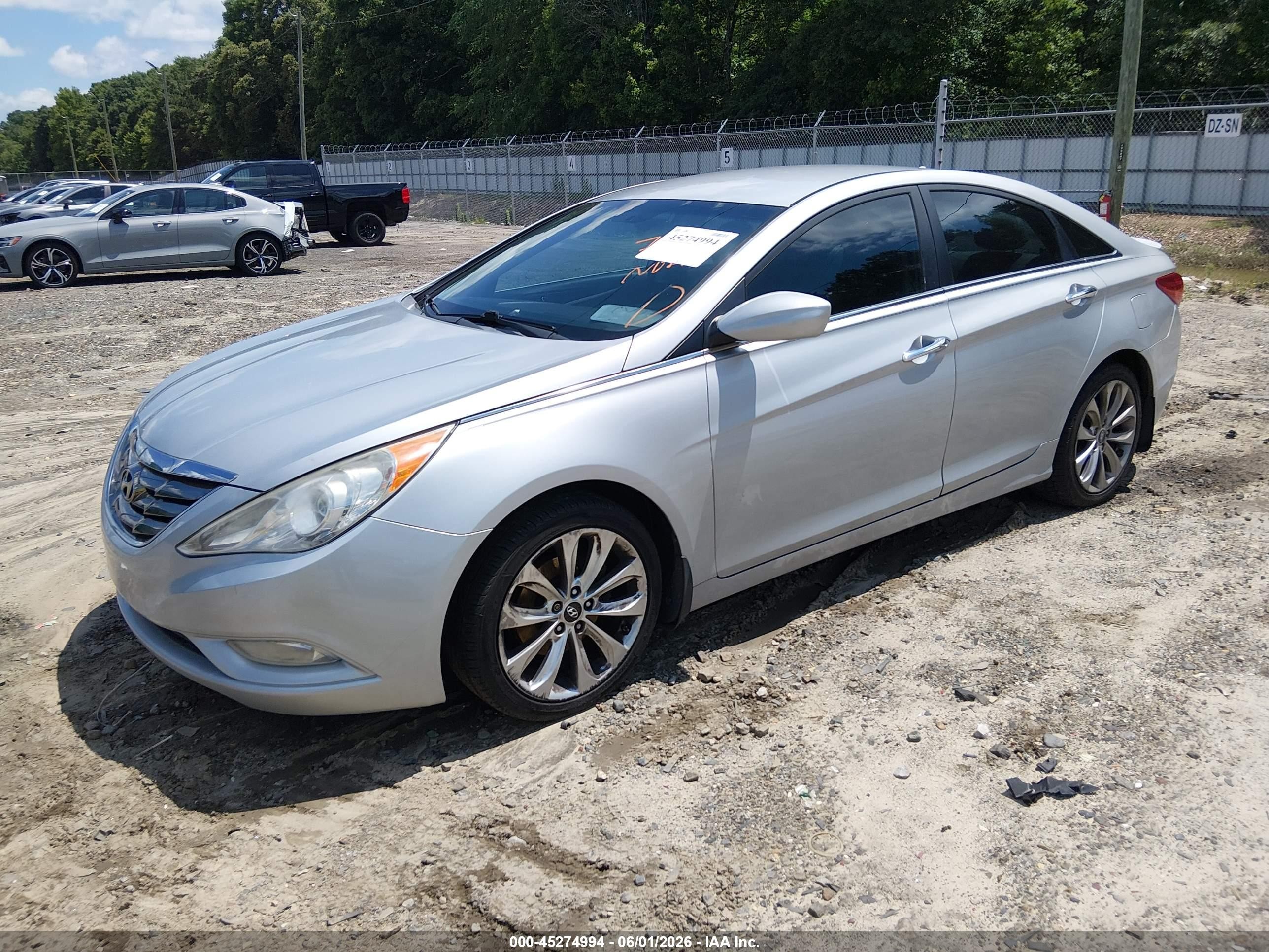 2013 Hyundai Sonata Se Silver vin: 5NPEC4AC4DH762754