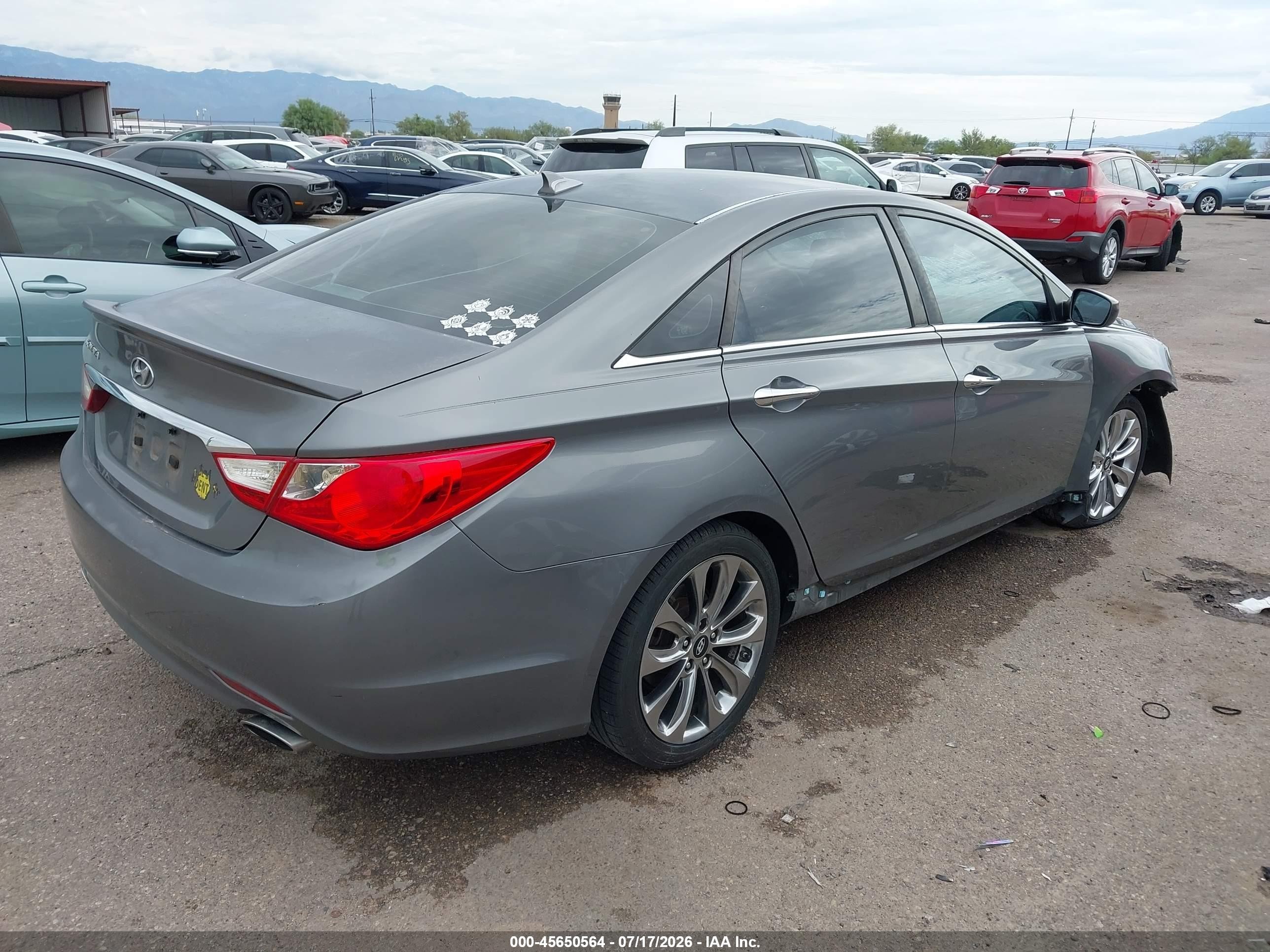 2013 Hyundai Sonata Se Серый vin: 5NPEC4AC4DH778713