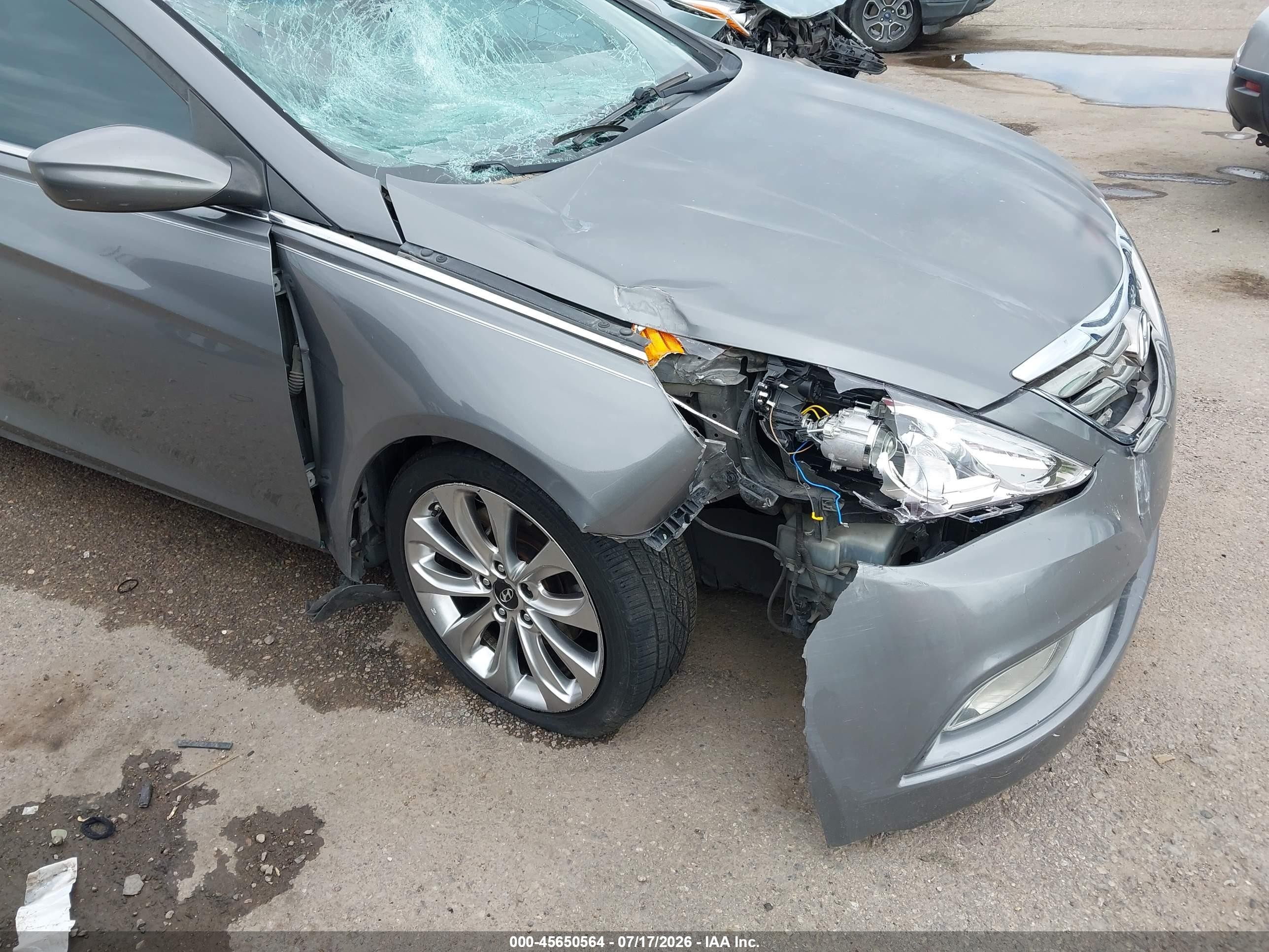 2013 Hyundai Sonata Se Серый vin: 5NPEC4AC4DH778713