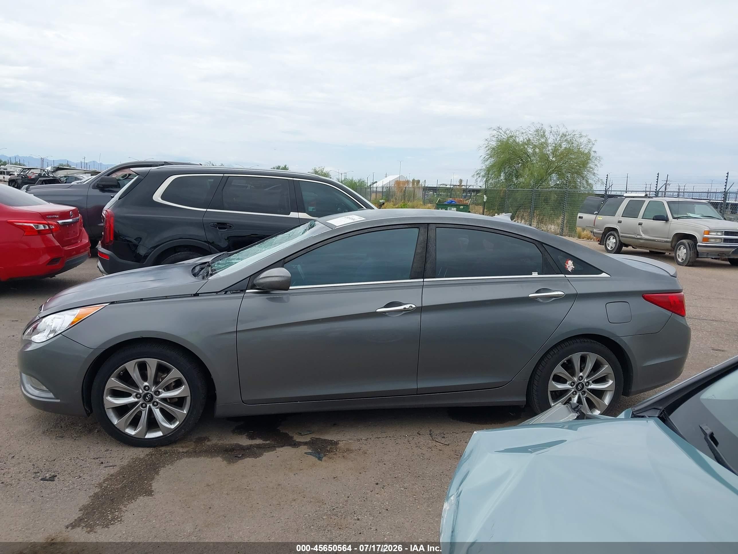 2013 Hyundai Sonata Se Серый vin: 5NPEC4AC4DH778713