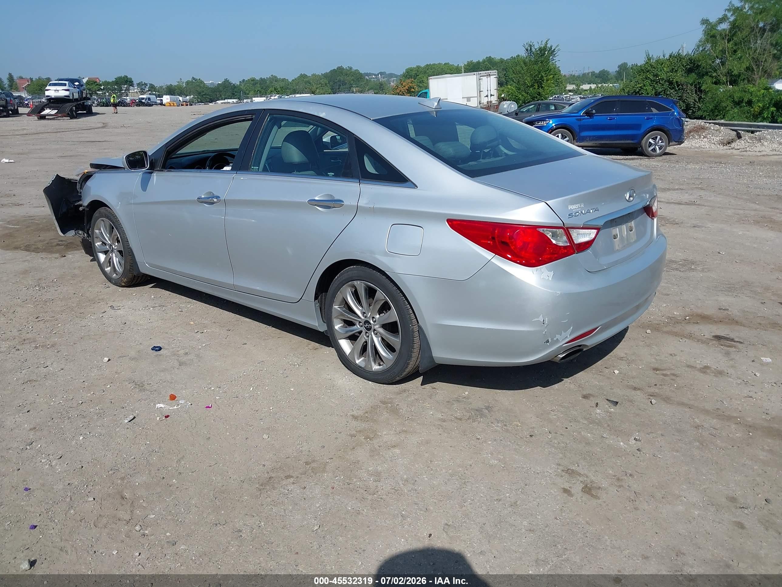 2013 Hyundai Sonata Se Silver vin: 5NPEC4AC4DH786892