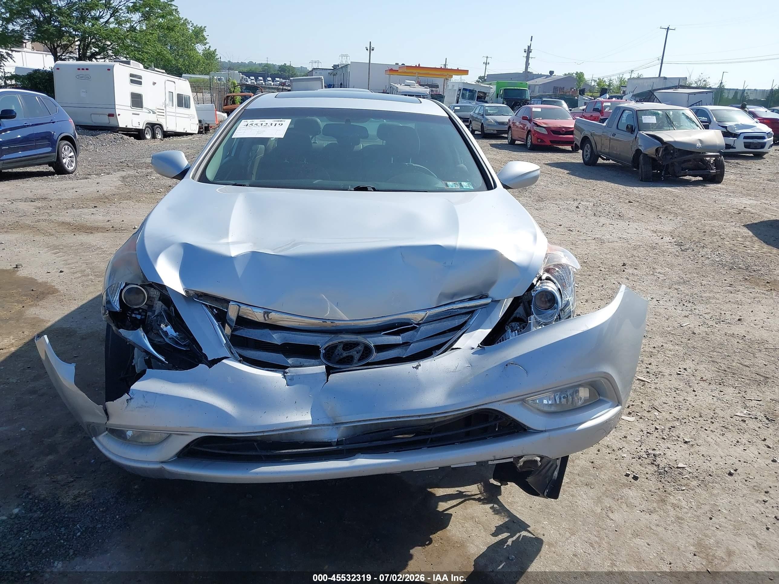 2013 Hyundai Sonata Se Silver vin: 5NPEC4AC4DH786892