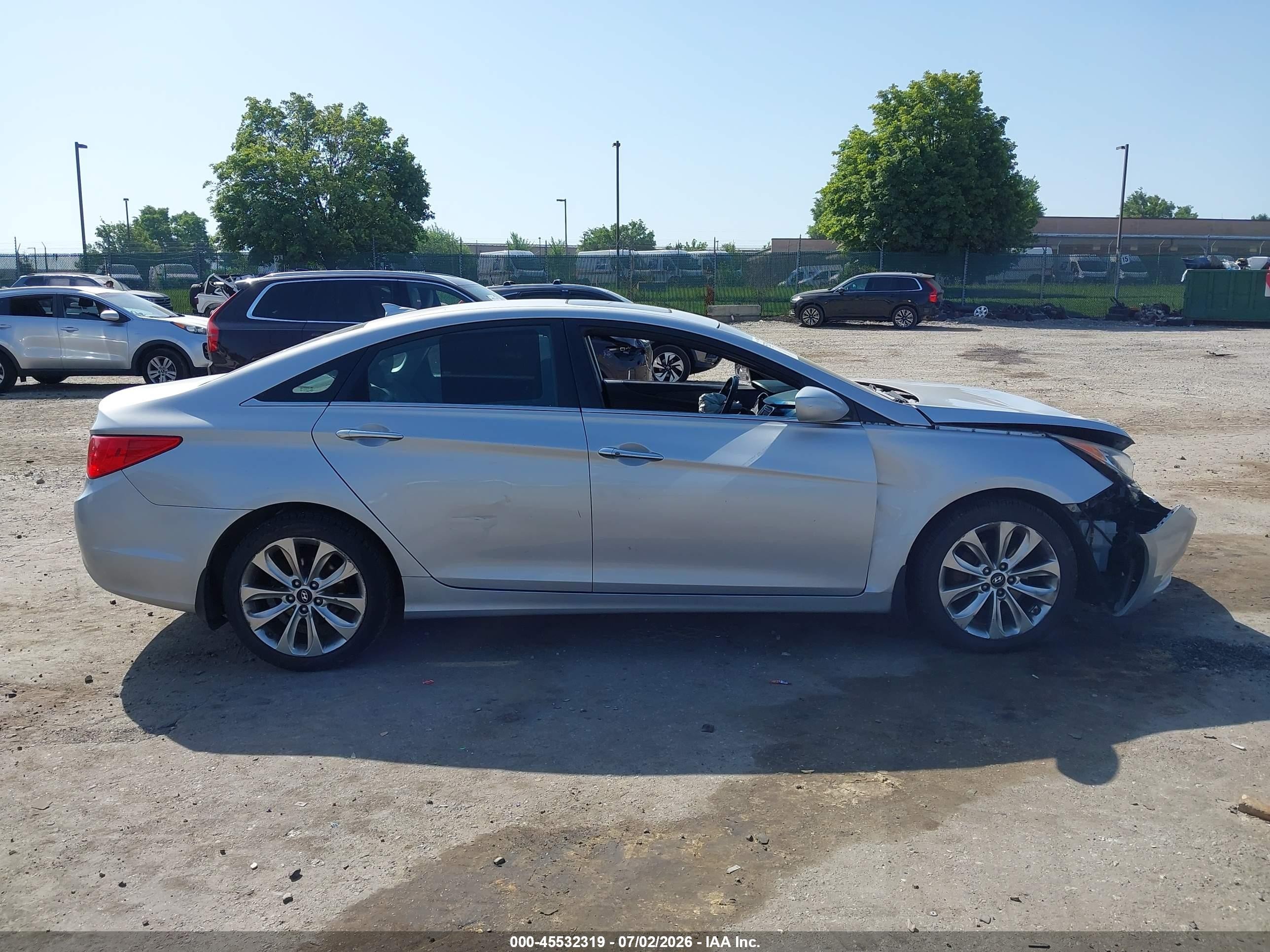 2013 Hyundai Sonata Se Silver vin: 5NPEC4AC4DH786892