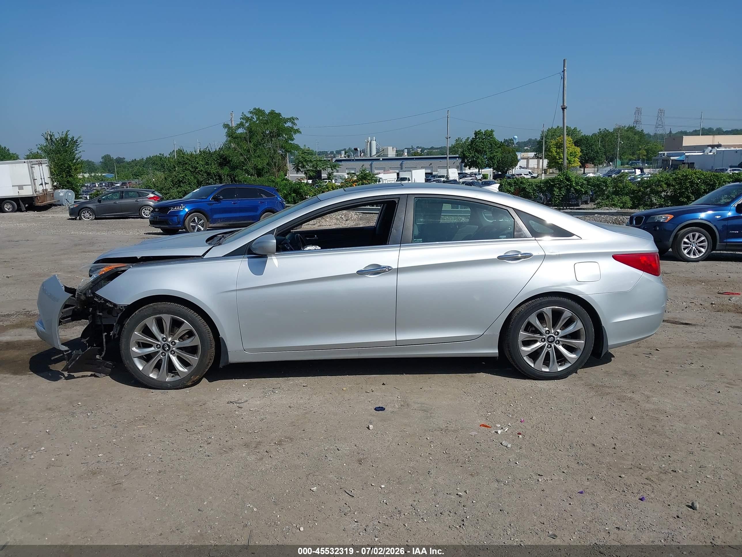 2013 Hyundai Sonata Se Silver vin: 5NPEC4AC4DH786892