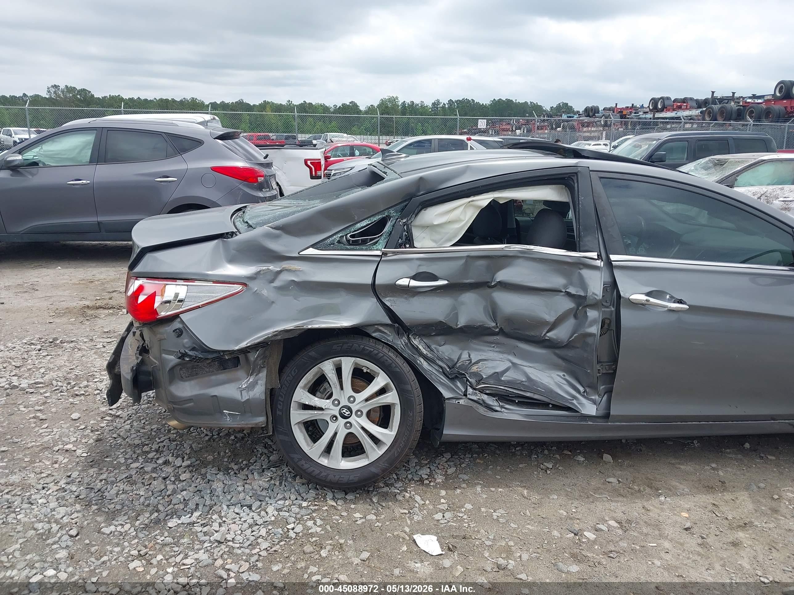 2013 Hyundai Sonata Limited Gray vin: 5NPEC4AC4DH806686