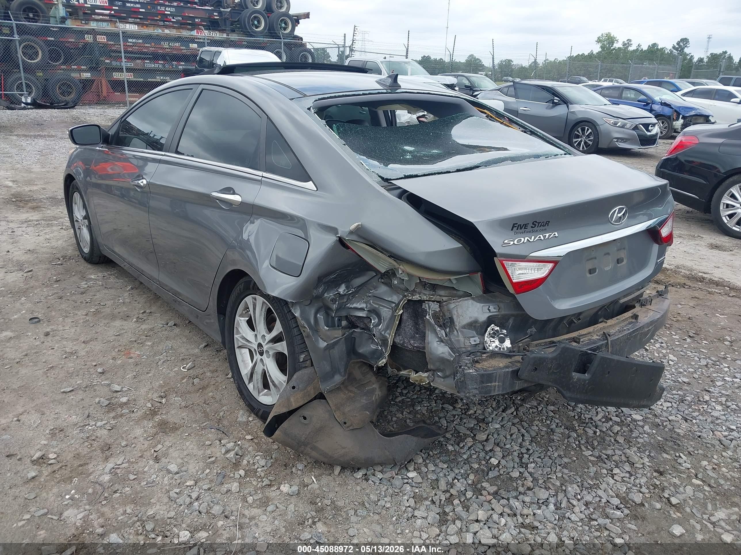 2013 Hyundai Sonata Limited Gray vin: 5NPEC4AC4DH806686