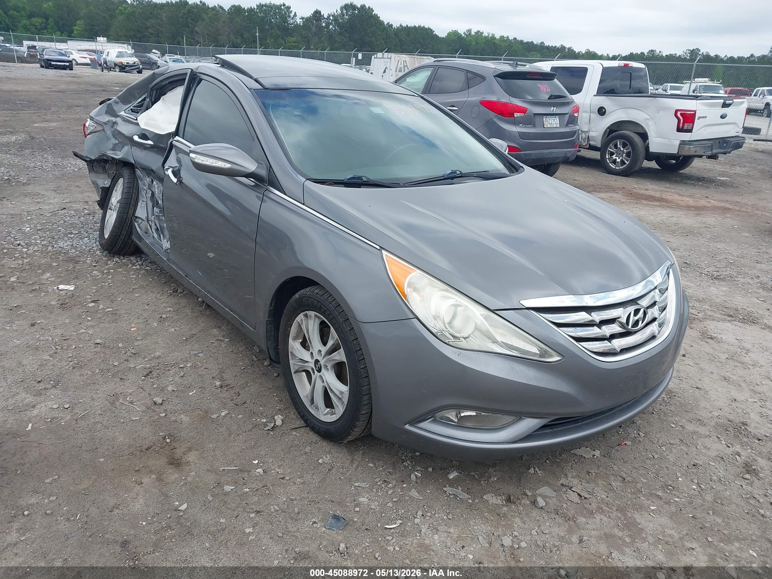 2013 Hyundai Sonata Limited Gray vin: 5NPEC4AC4DH806686