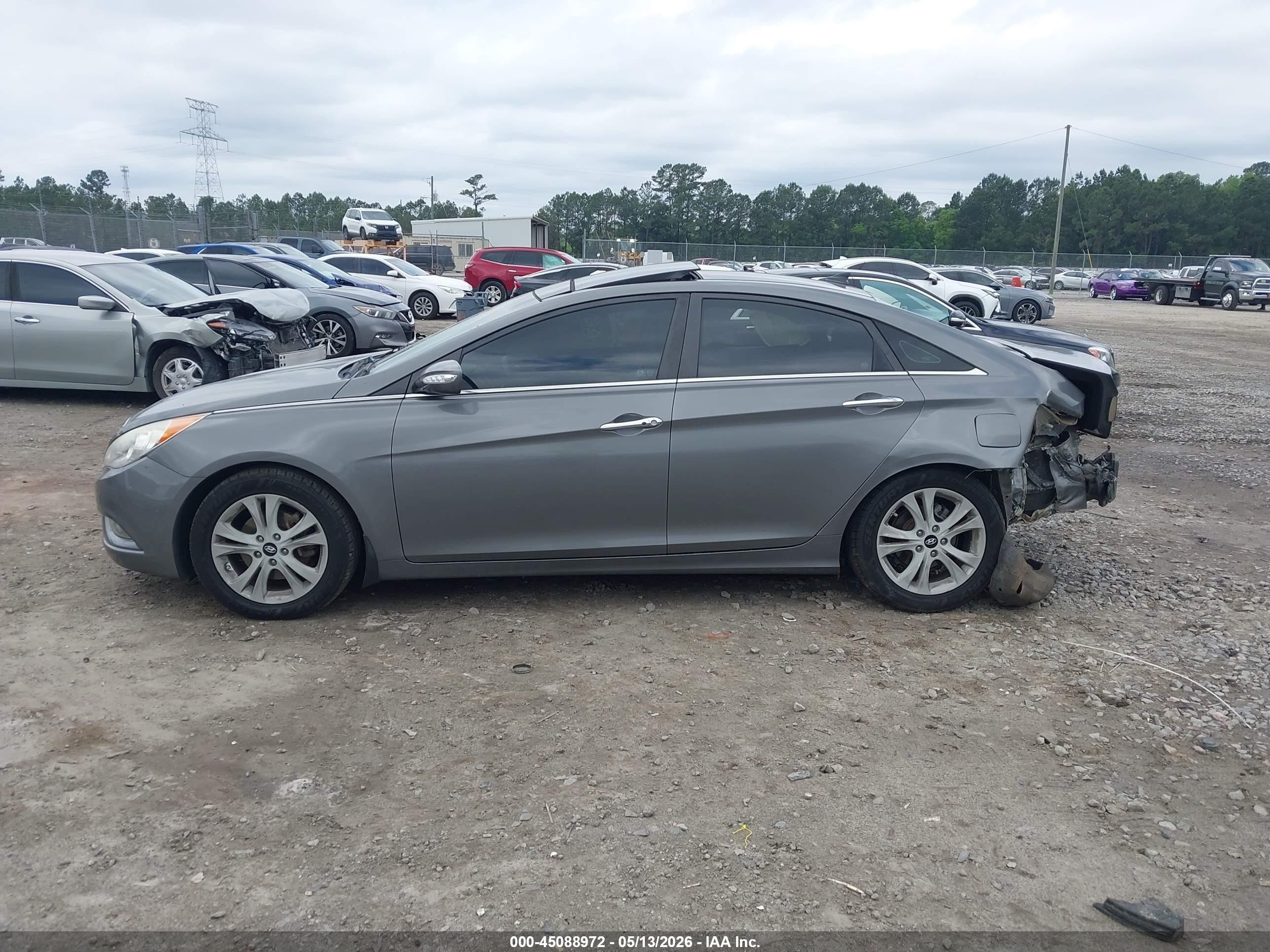 2013 Hyundai Sonata Limited Gray vin: 5NPEC4AC4DH806686