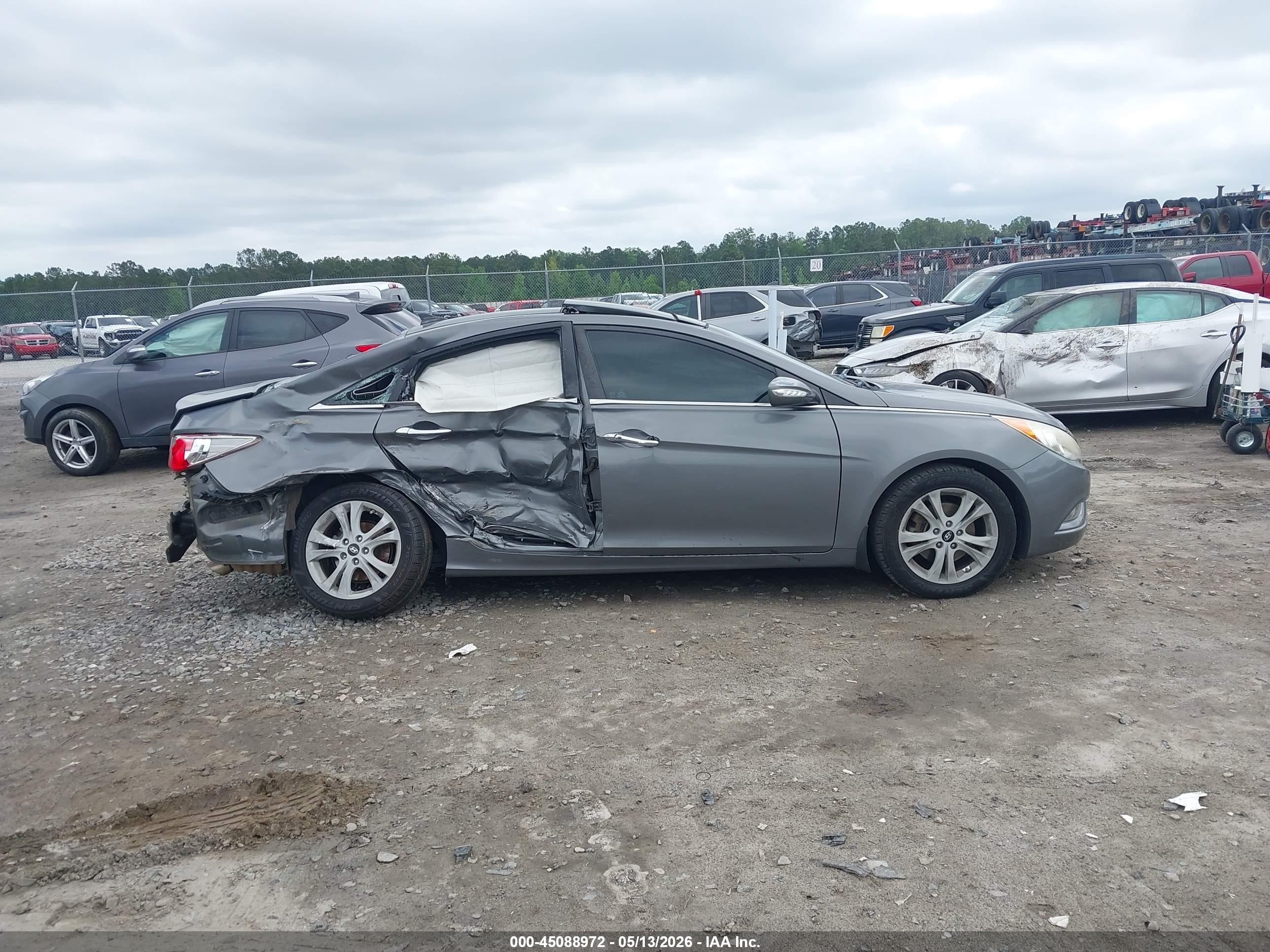 2013 Hyundai Sonata Limited Gray vin: 5NPEC4AC4DH806686