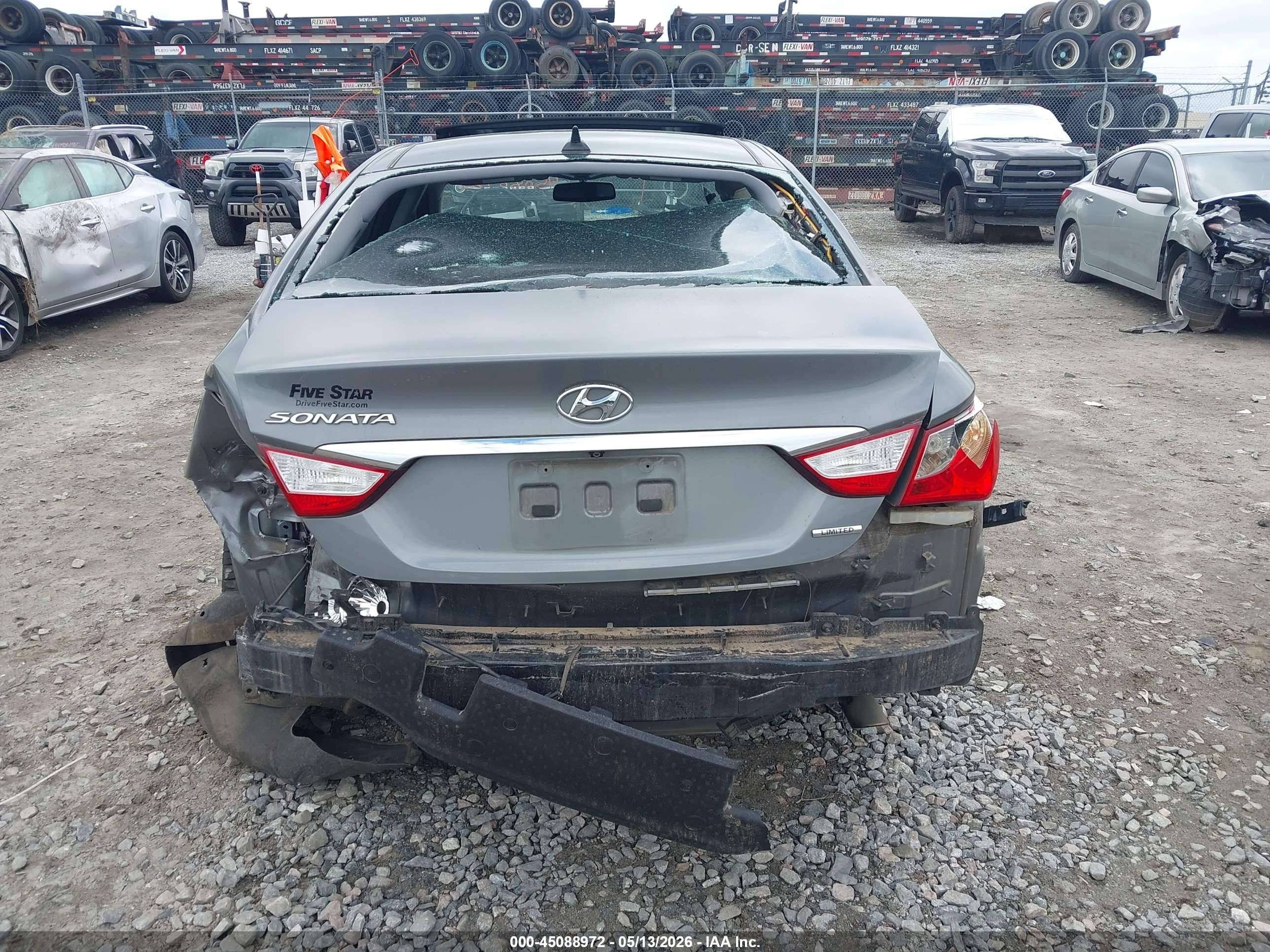 2013 Hyundai Sonata Limited Gray vin: 5NPEC4AC4DH806686