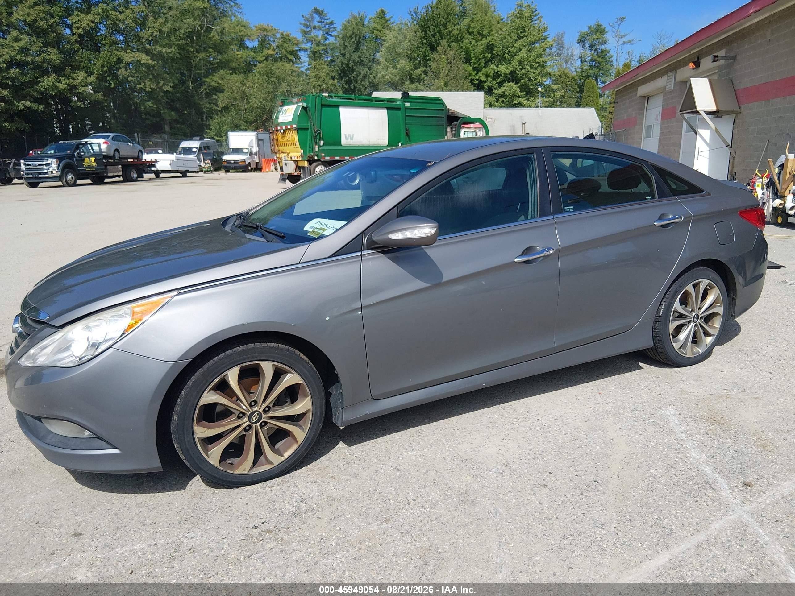 2014 Hyundai Sonata Se Silver vin: 5NPEC4AC4EH811825