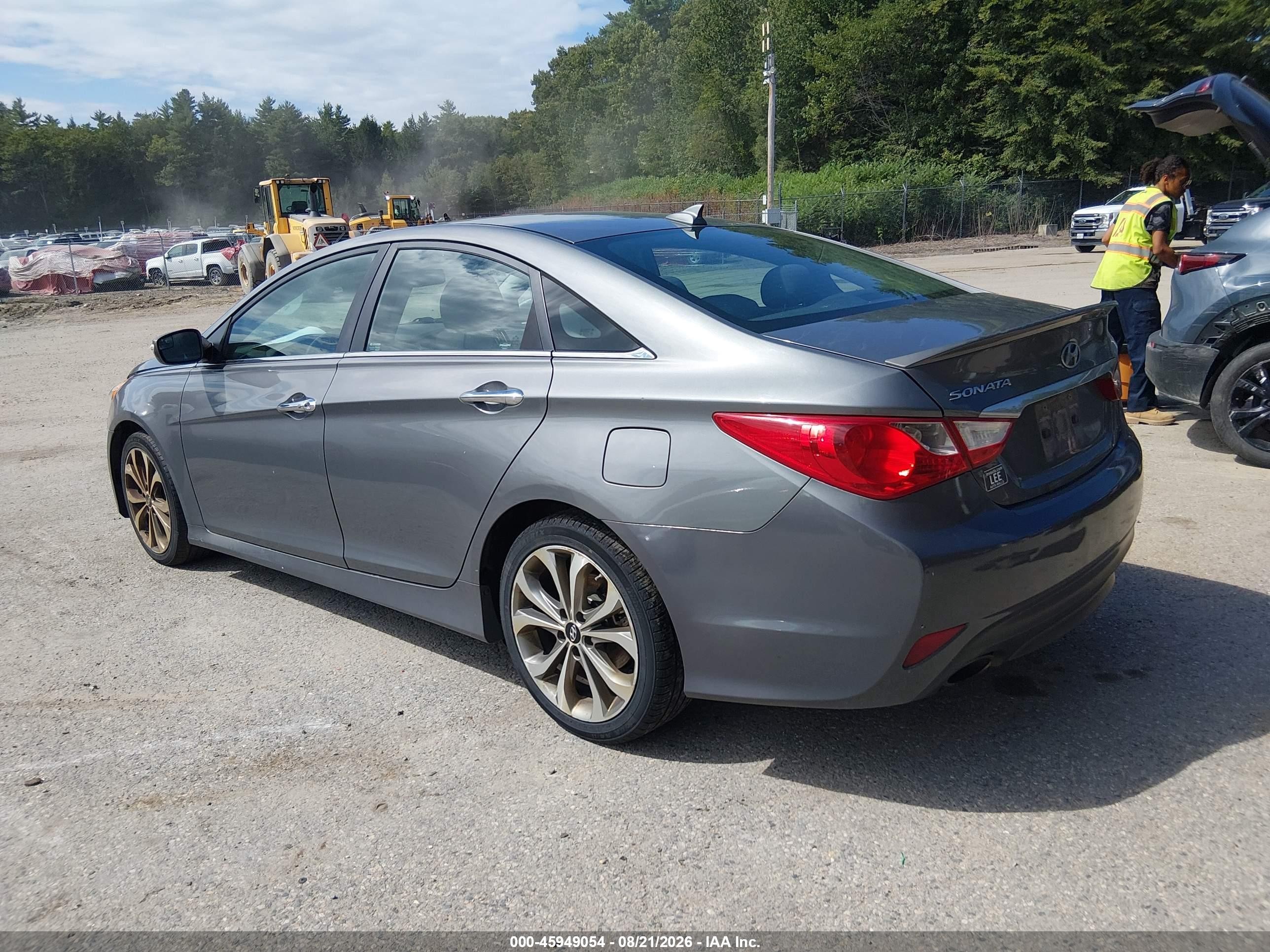 2014 Hyundai Sonata Se Silver vin: 5NPEC4AC4EH811825