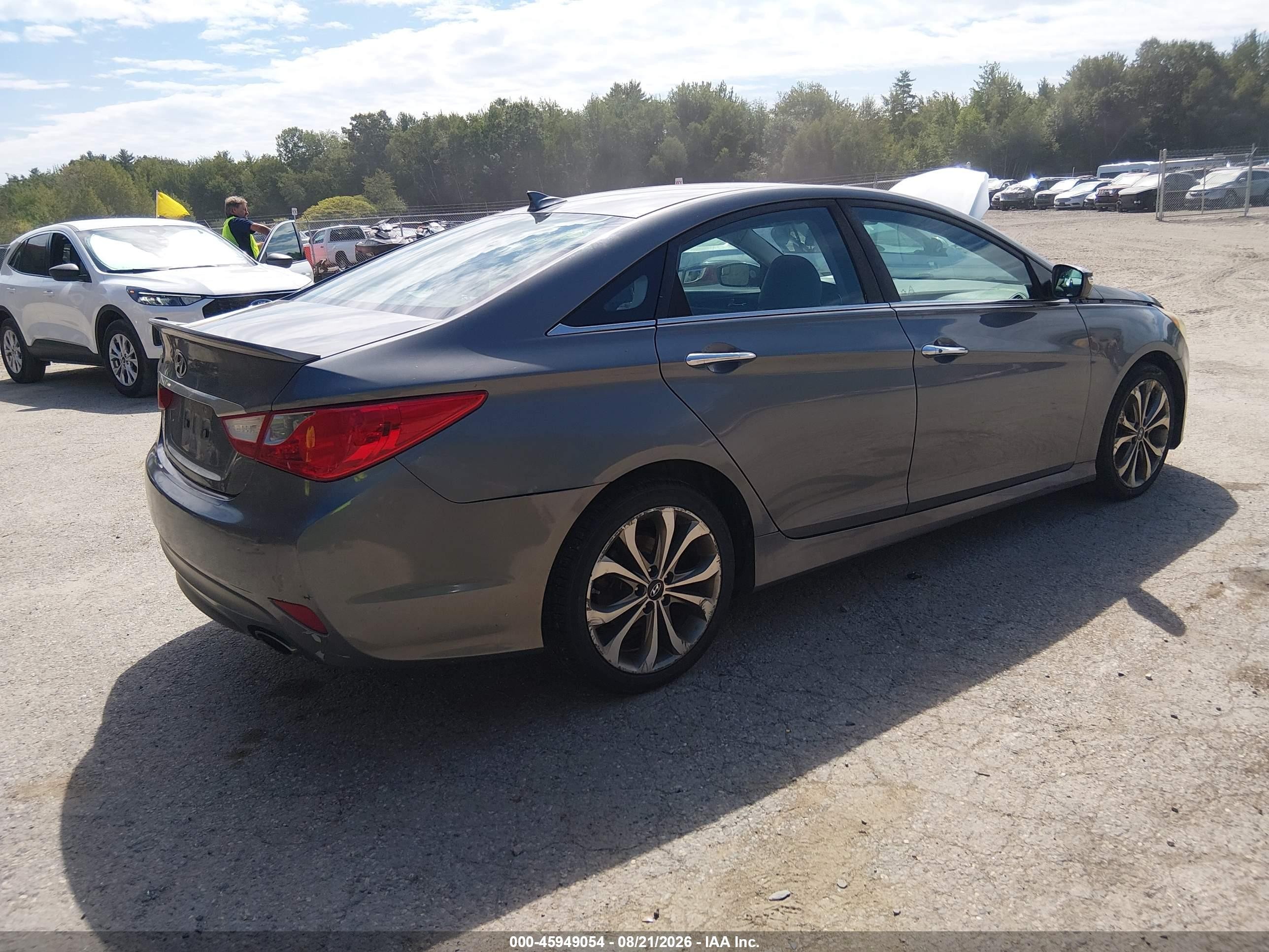 2014 Hyundai Sonata Se Silver vin: 5NPEC4AC4EH811825