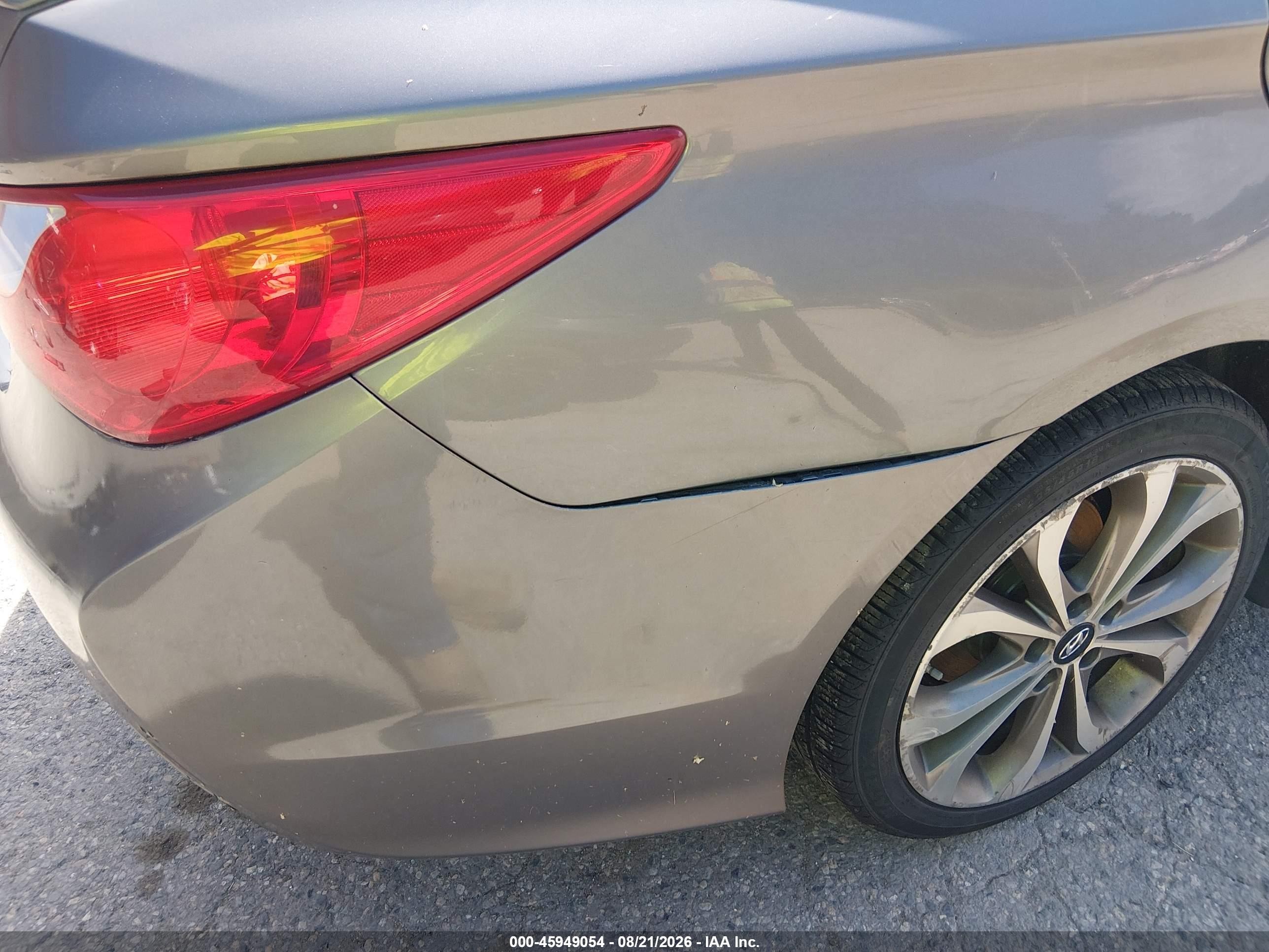 2014 Hyundai Sonata Se Silver vin: 5NPEC4AC4EH811825