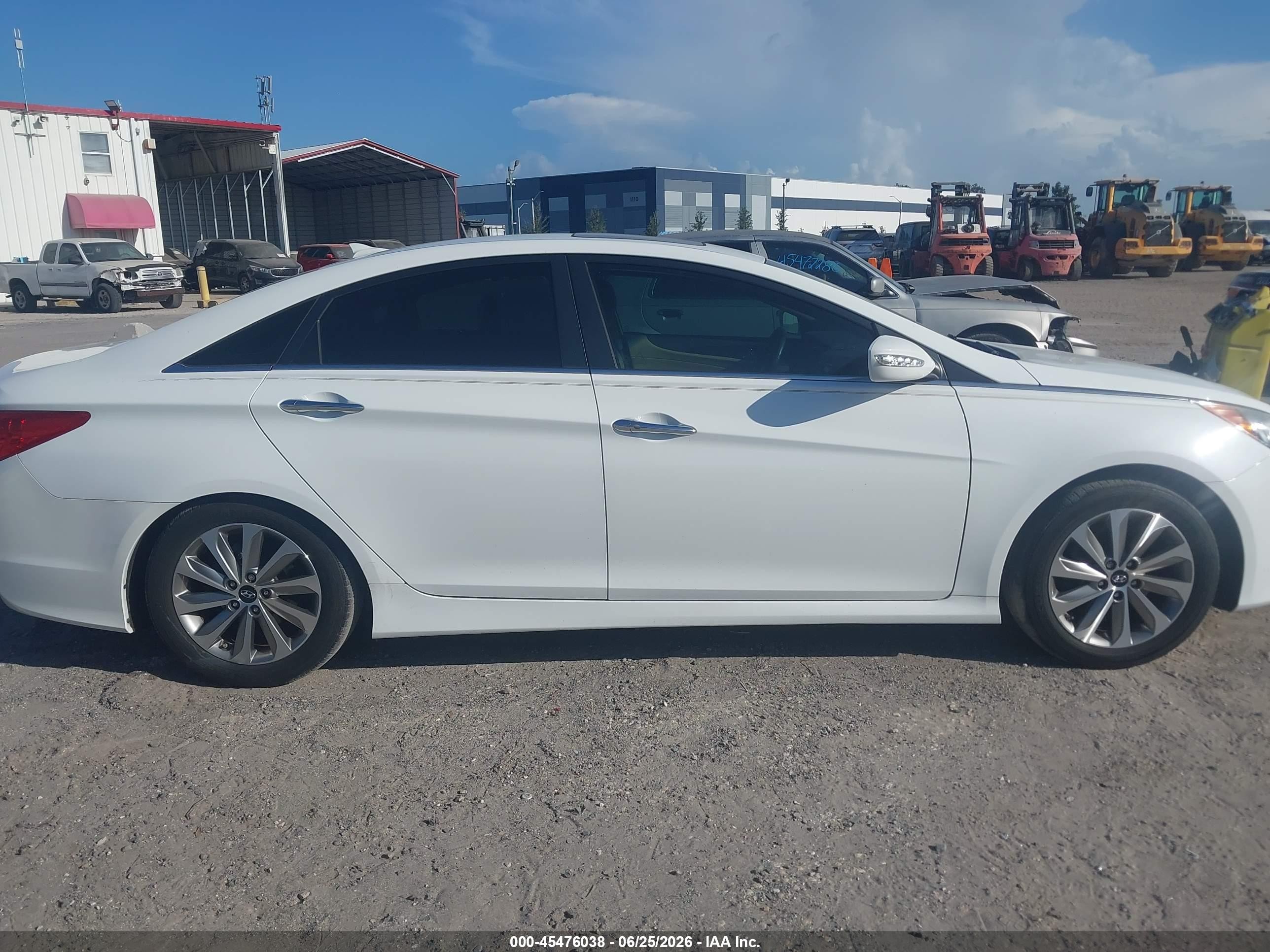 2014 Hyundai Sonata Limited White vin: 5NPEC4AC4EH815602