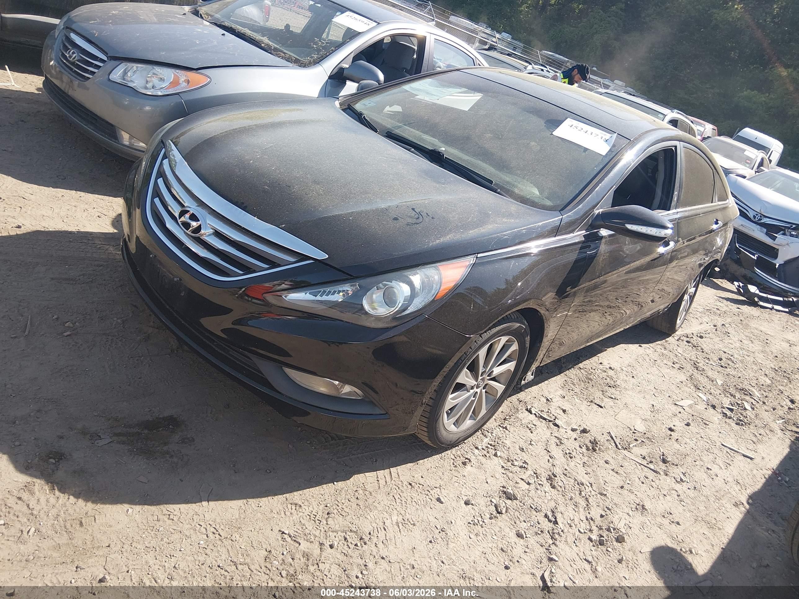 2014 Hyundai Sonata Limited Black vin: 5NPEC4AC4EH815681