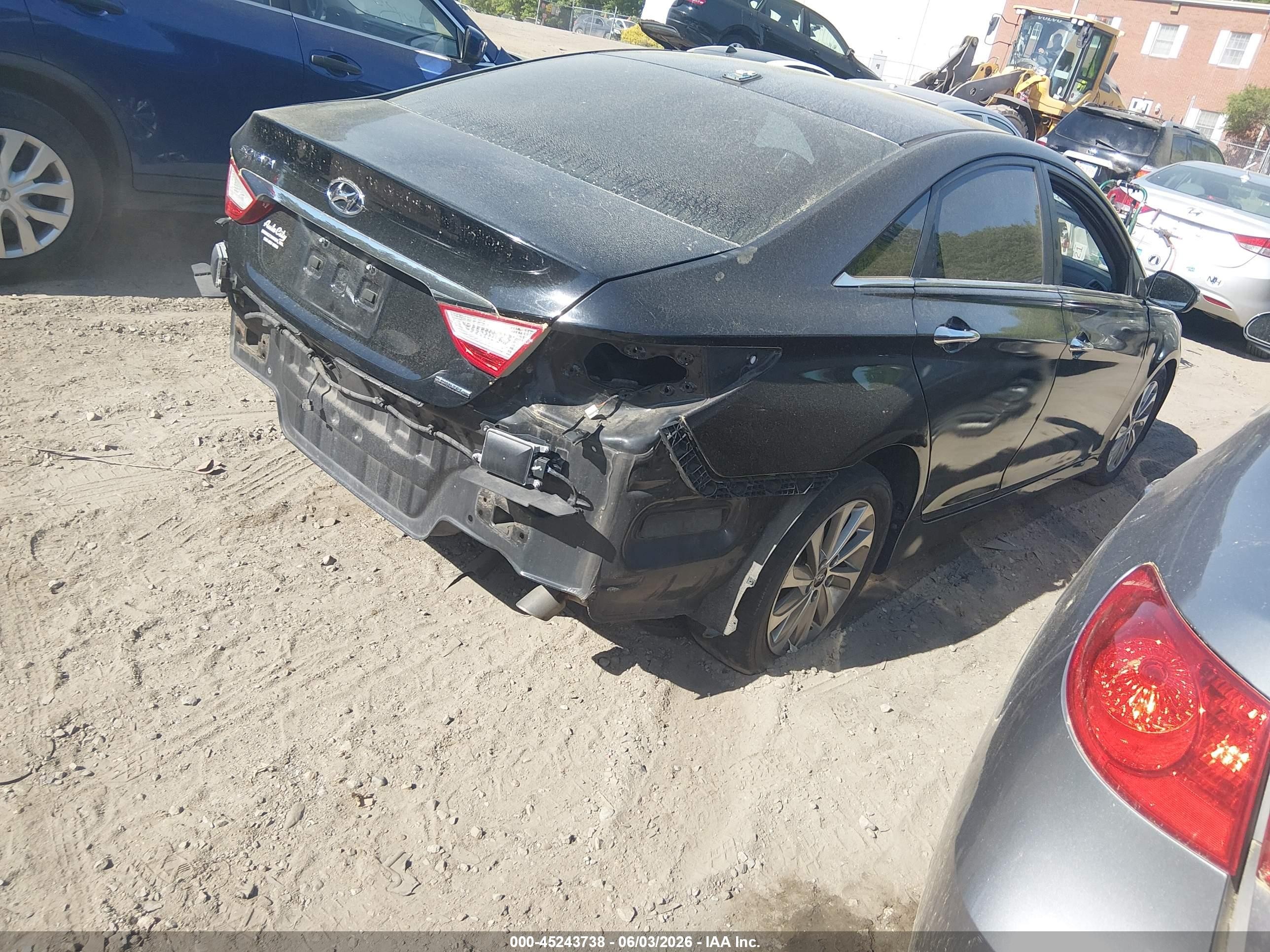 2014 Hyundai Sonata Limited Black vin: 5NPEC4AC4EH815681