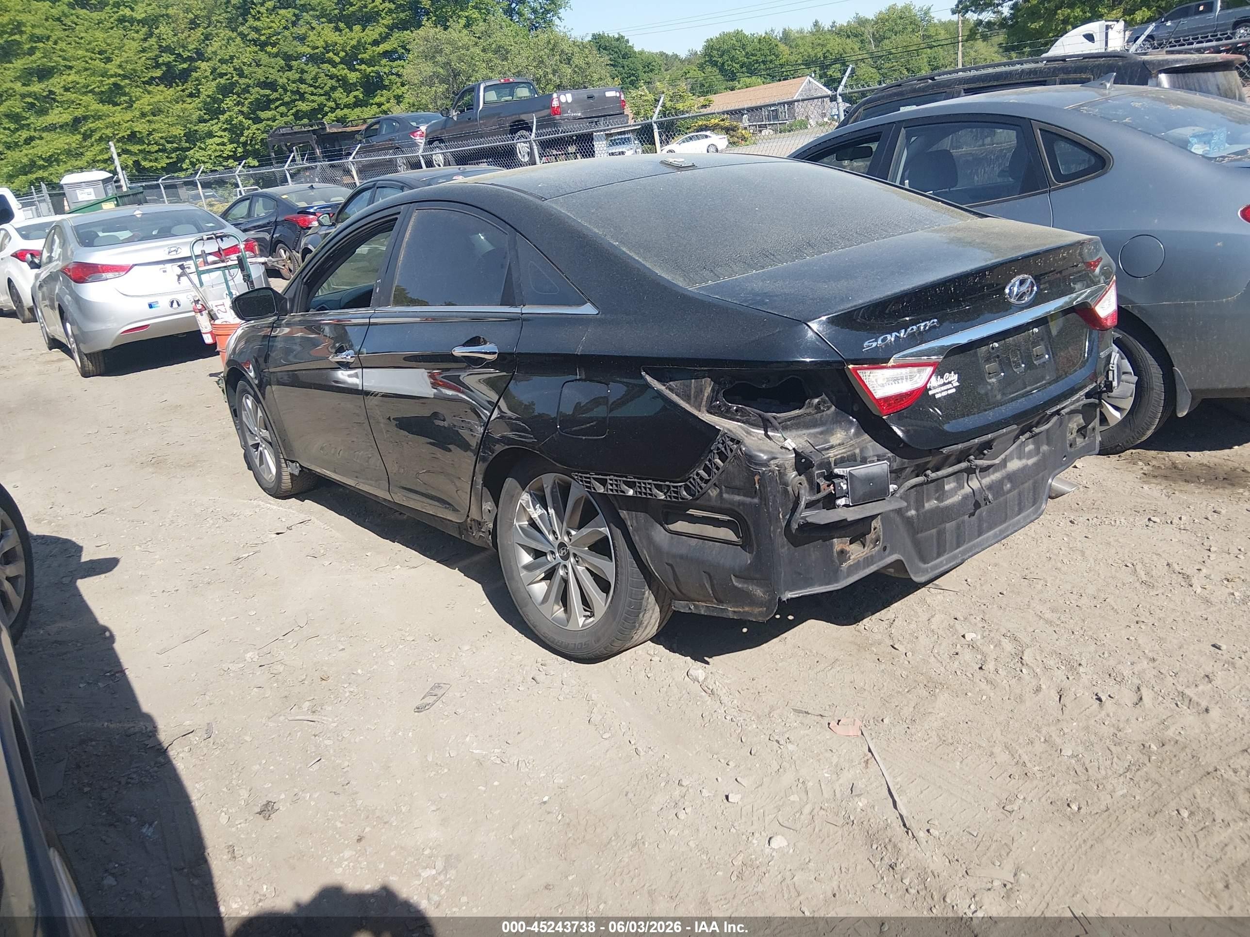 2014 Hyundai Sonata Limited Black vin: 5NPEC4AC4EH815681