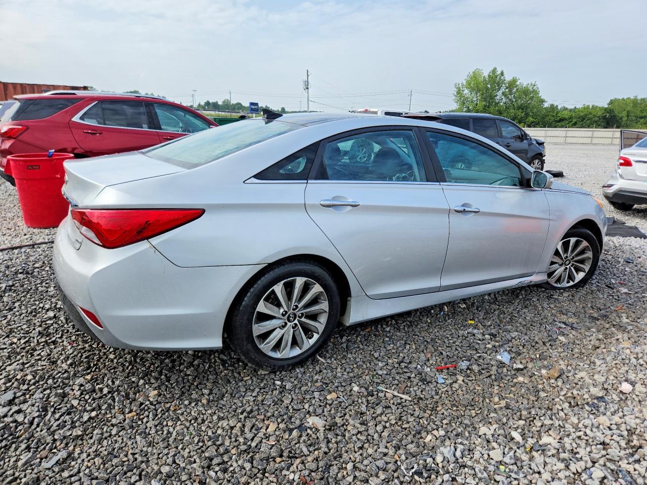 2014 Hyundai Sonata Limited Silver vin: 5NPEC4AC4EH825580