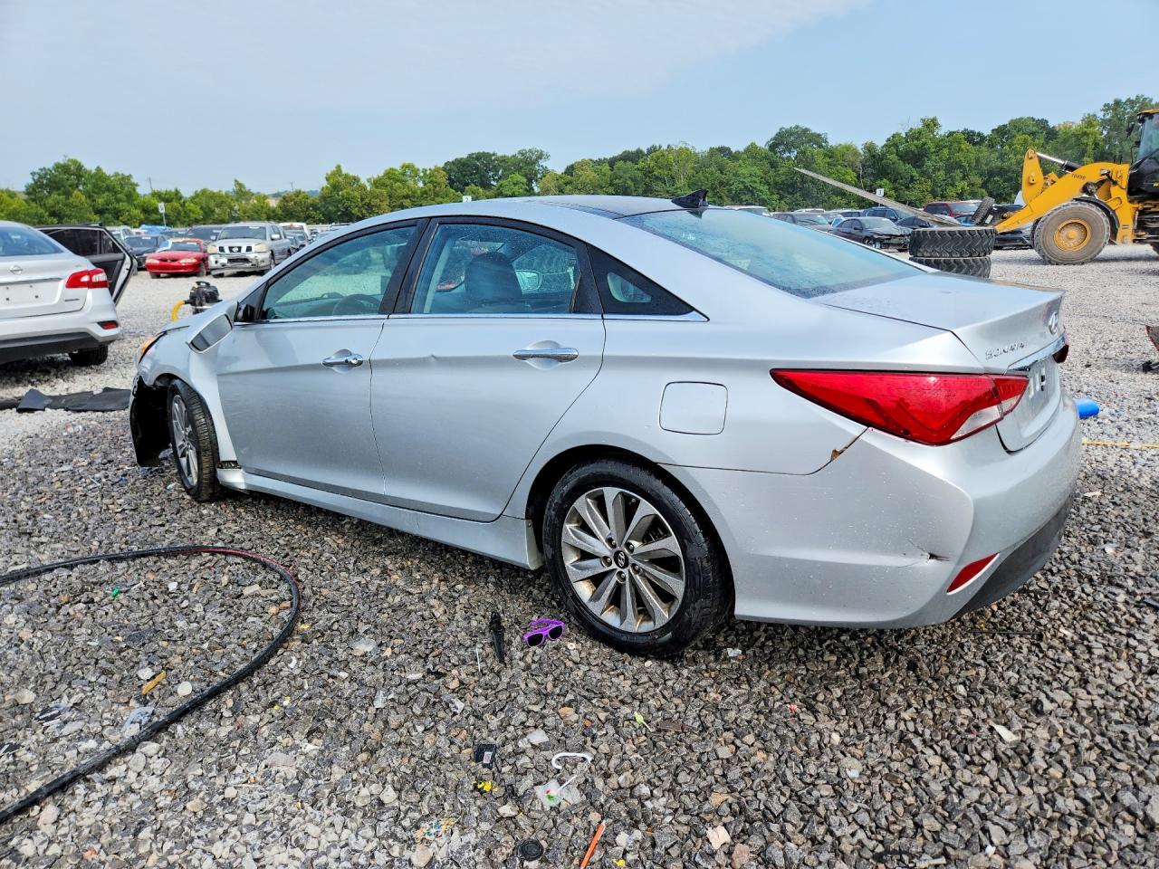 2014 Hyundai Sonata Limited Silver vin: 5NPEC4AC4EH825580