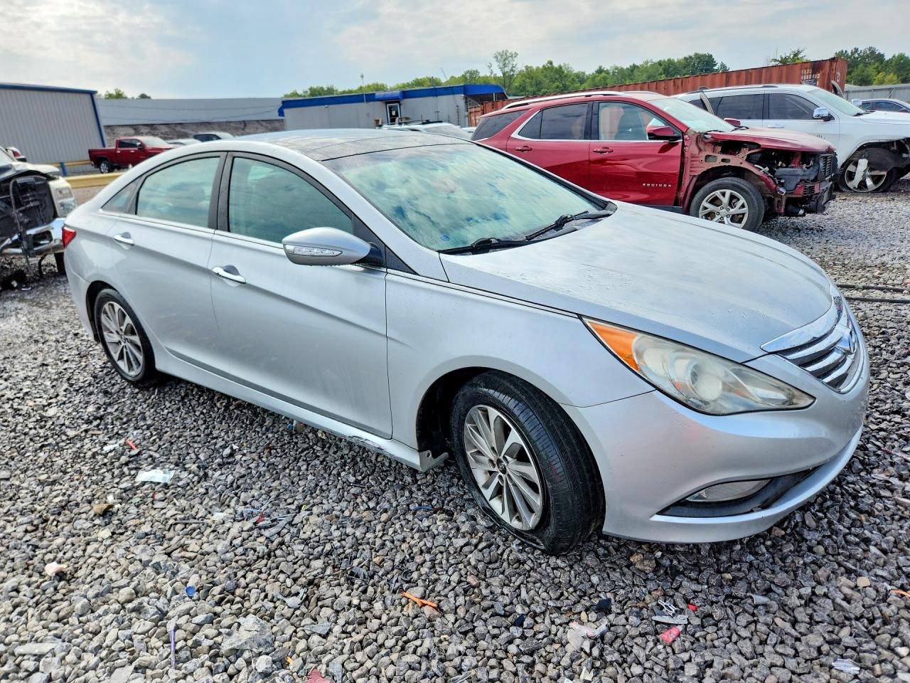 2014 Hyundai Sonata Limited Silver vin: 5NPEC4AC4EH825580