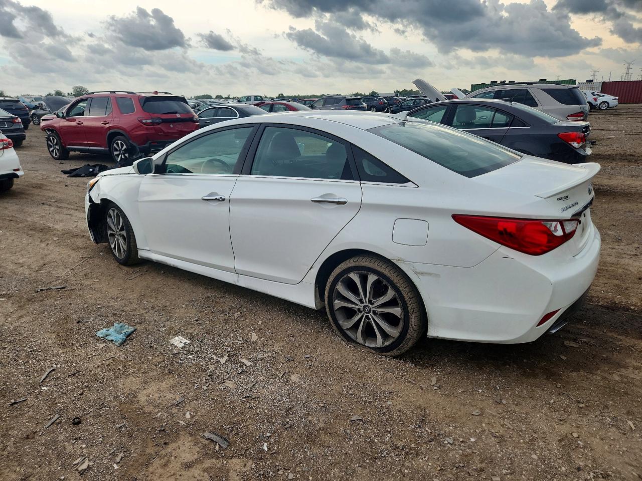 2014 Hyundai Sonata Se White vin: 5NPEC4AC4EH849992