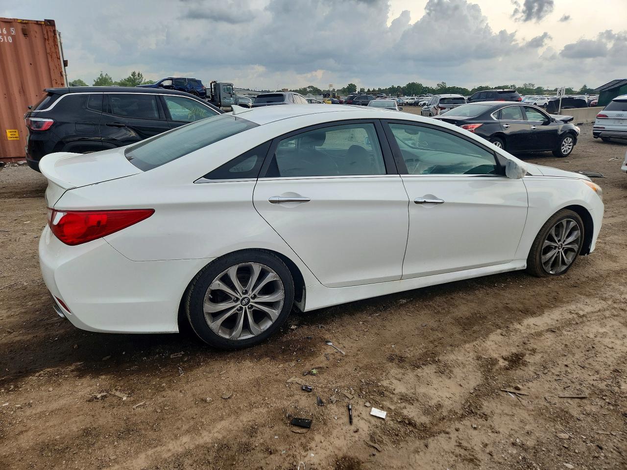 2014 Hyundai Sonata Se White vin: 5NPEC4AC4EH849992
