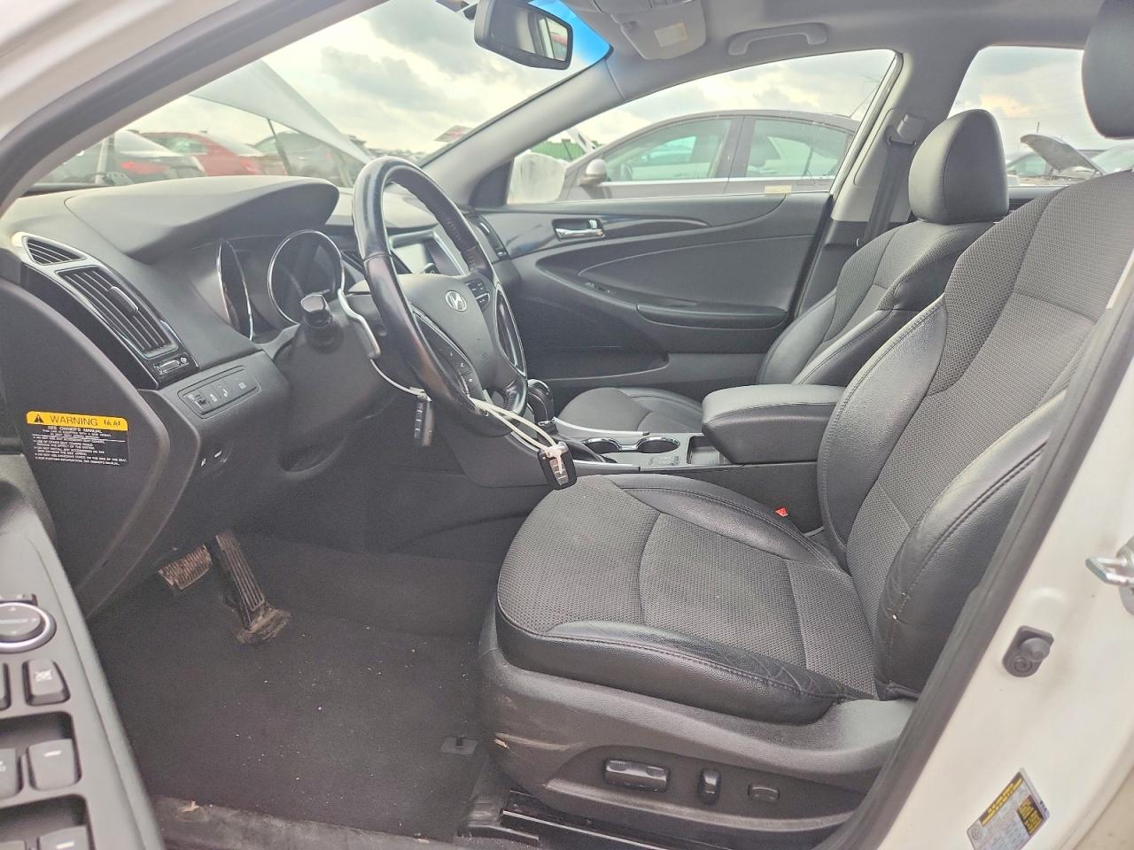 2014 Hyundai Sonata Se White vin: 5NPEC4AC4EH849992