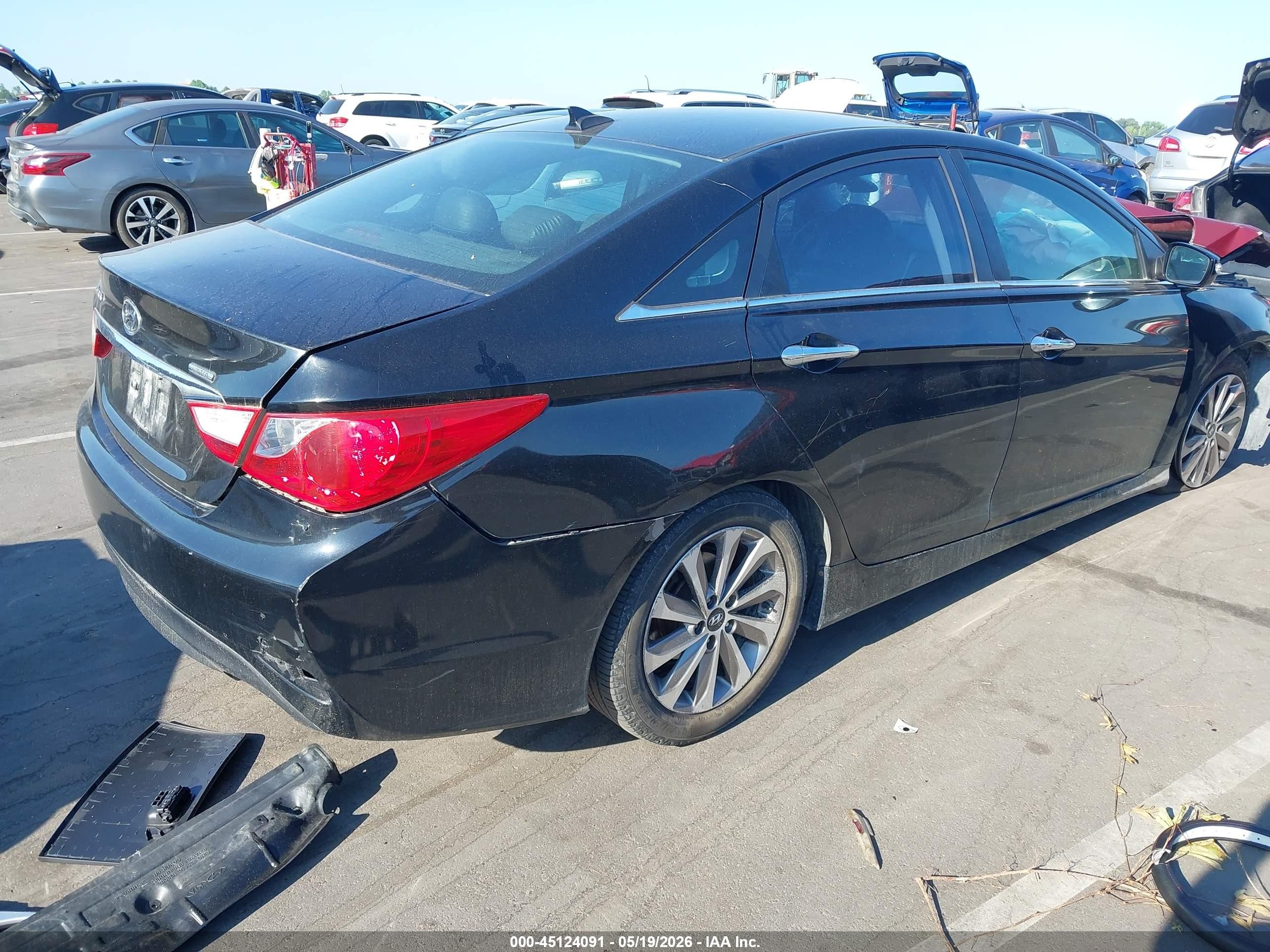 2014 Hyundai Sonata Se Black vin: 5NPEC4AC4EH877730