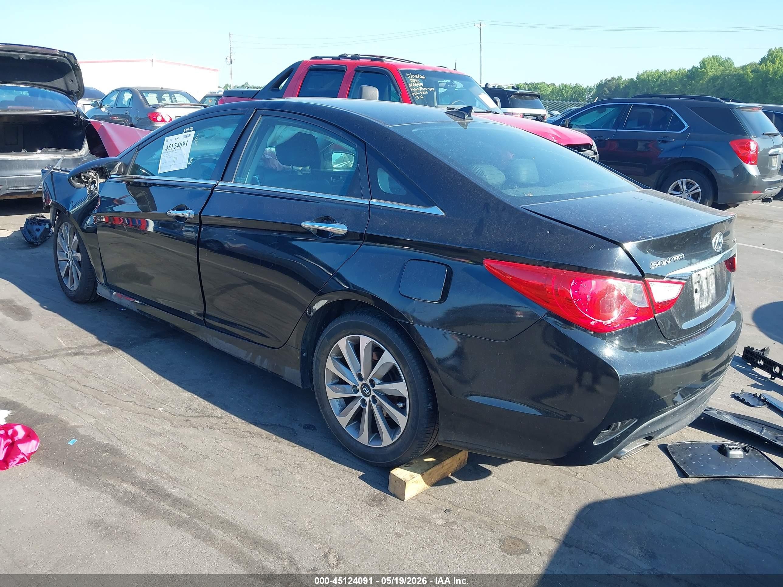 2014 Hyundai Sonata Se Black vin: 5NPEC4AC4EH877730