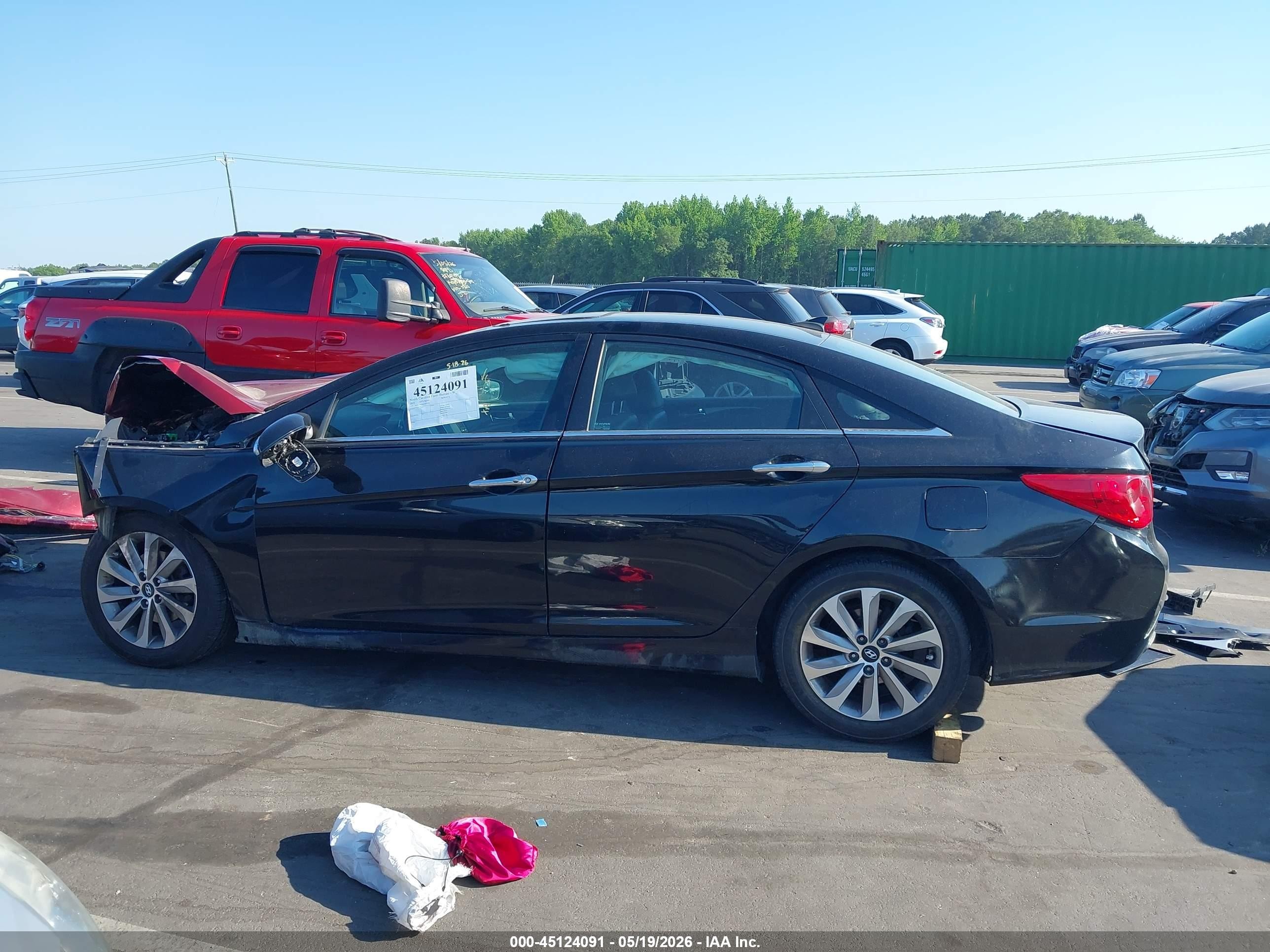 2014 Hyundai Sonata Se Black vin: 5NPEC4AC4EH877730