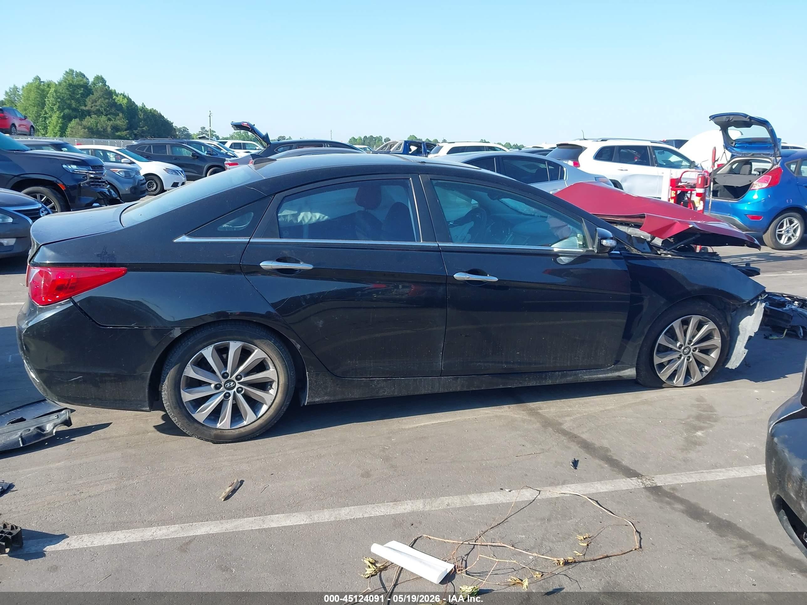 2014 Hyundai Sonata Se Black vin: 5NPEC4AC4EH877730