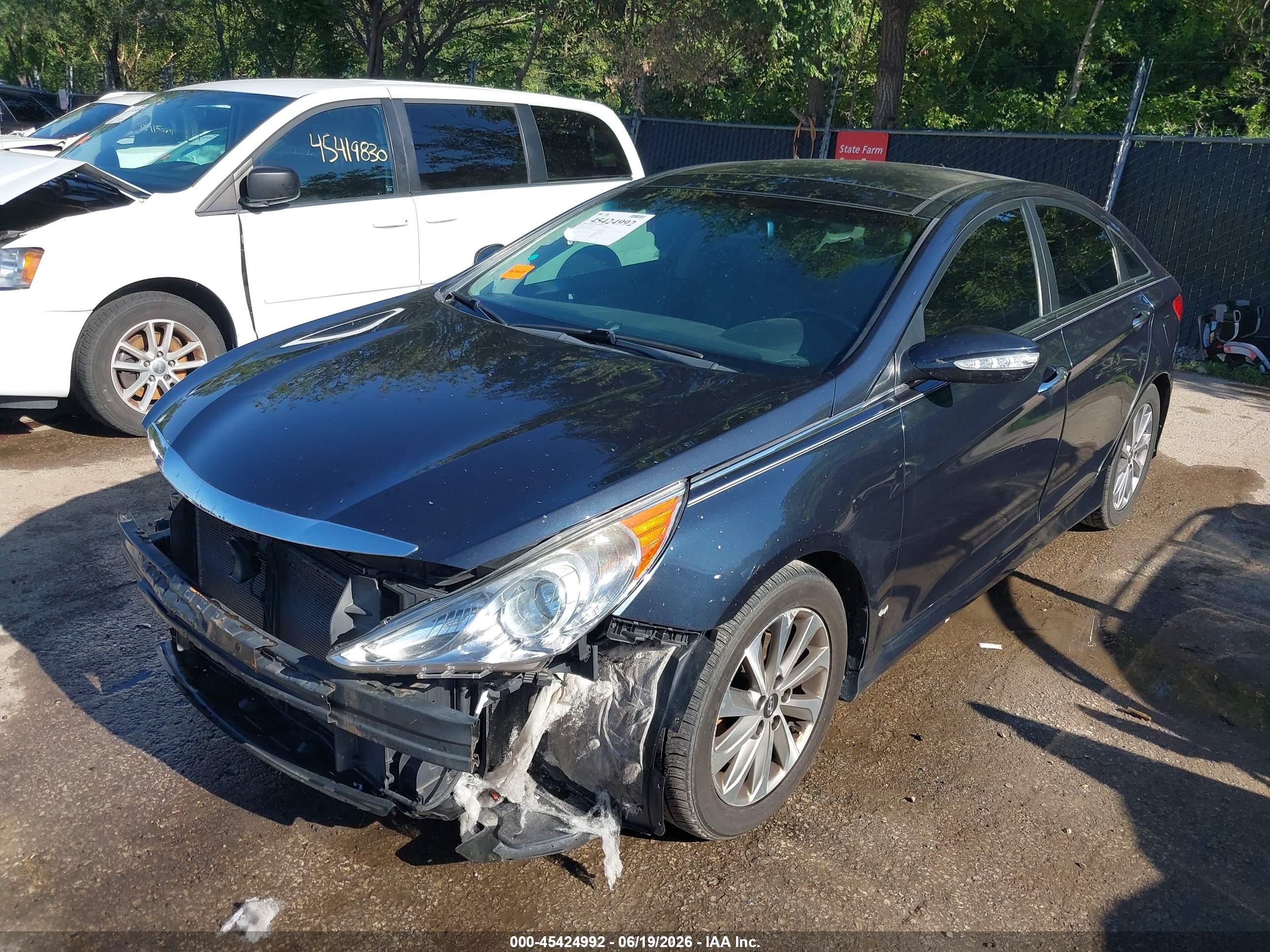 2014 Hyundai Sonata Limited Gray vin: 5NPEC4AC4EH921810
