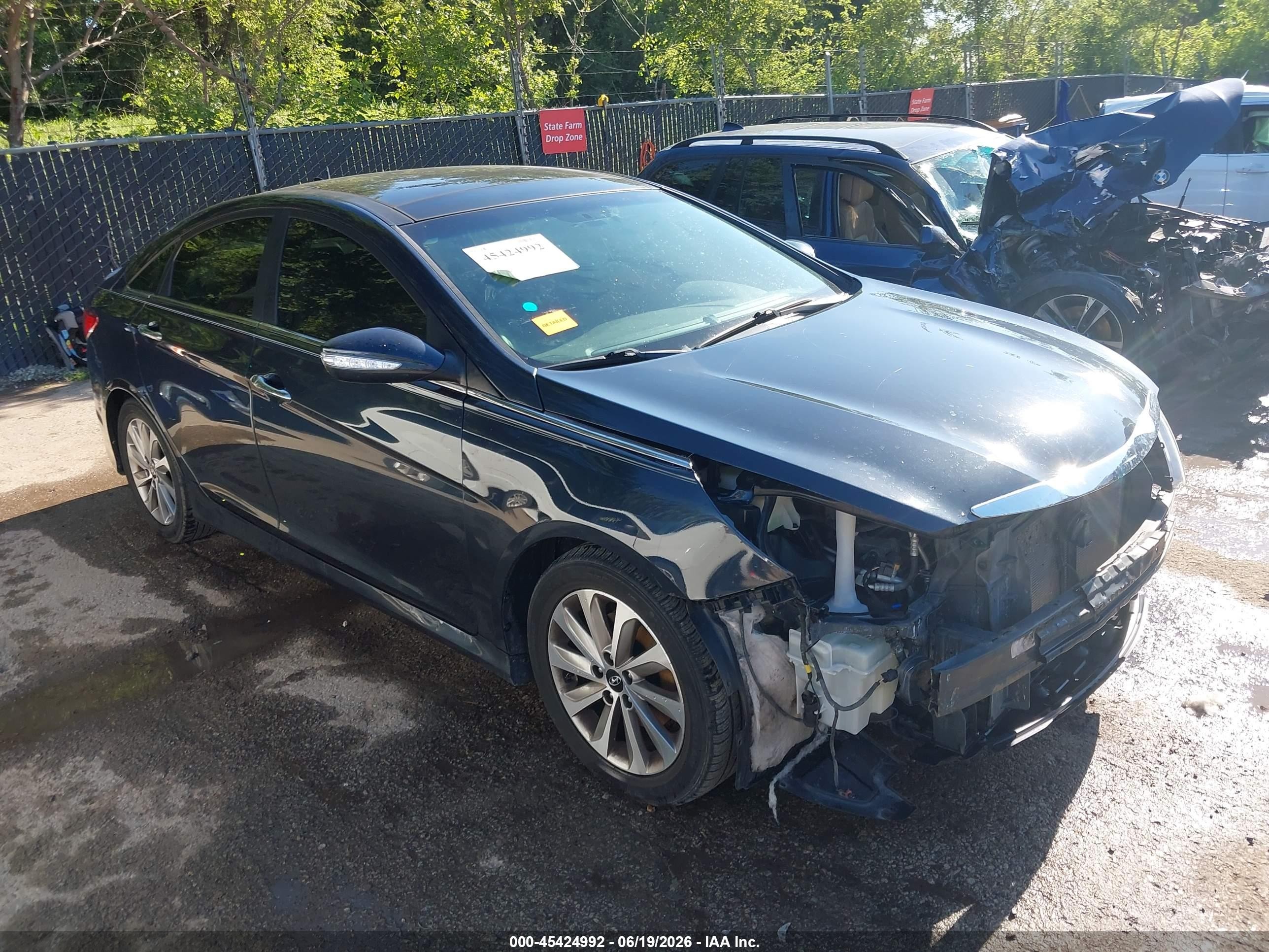 2014 Hyundai Sonata Limited Gray vin: 5NPEC4AC4EH921810