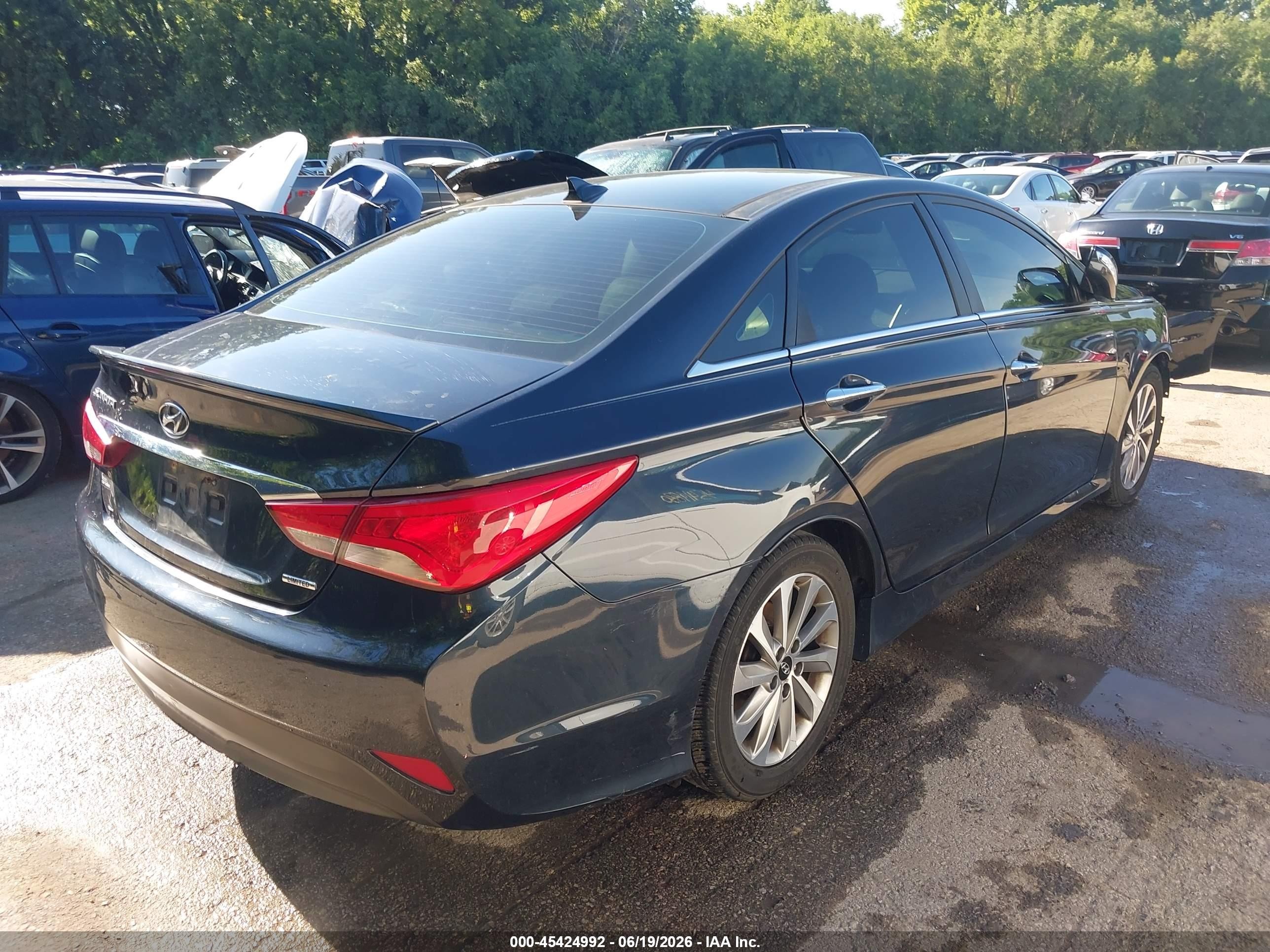 2014 Hyundai Sonata Limited Gray vin: 5NPEC4AC4EH921810
