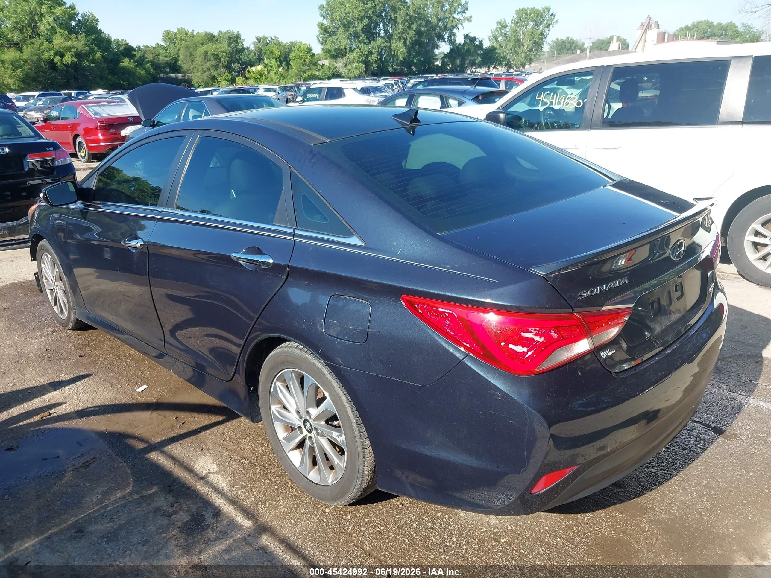 2014 Hyundai Sonata Limited Gray vin: 5NPEC4AC4EH921810