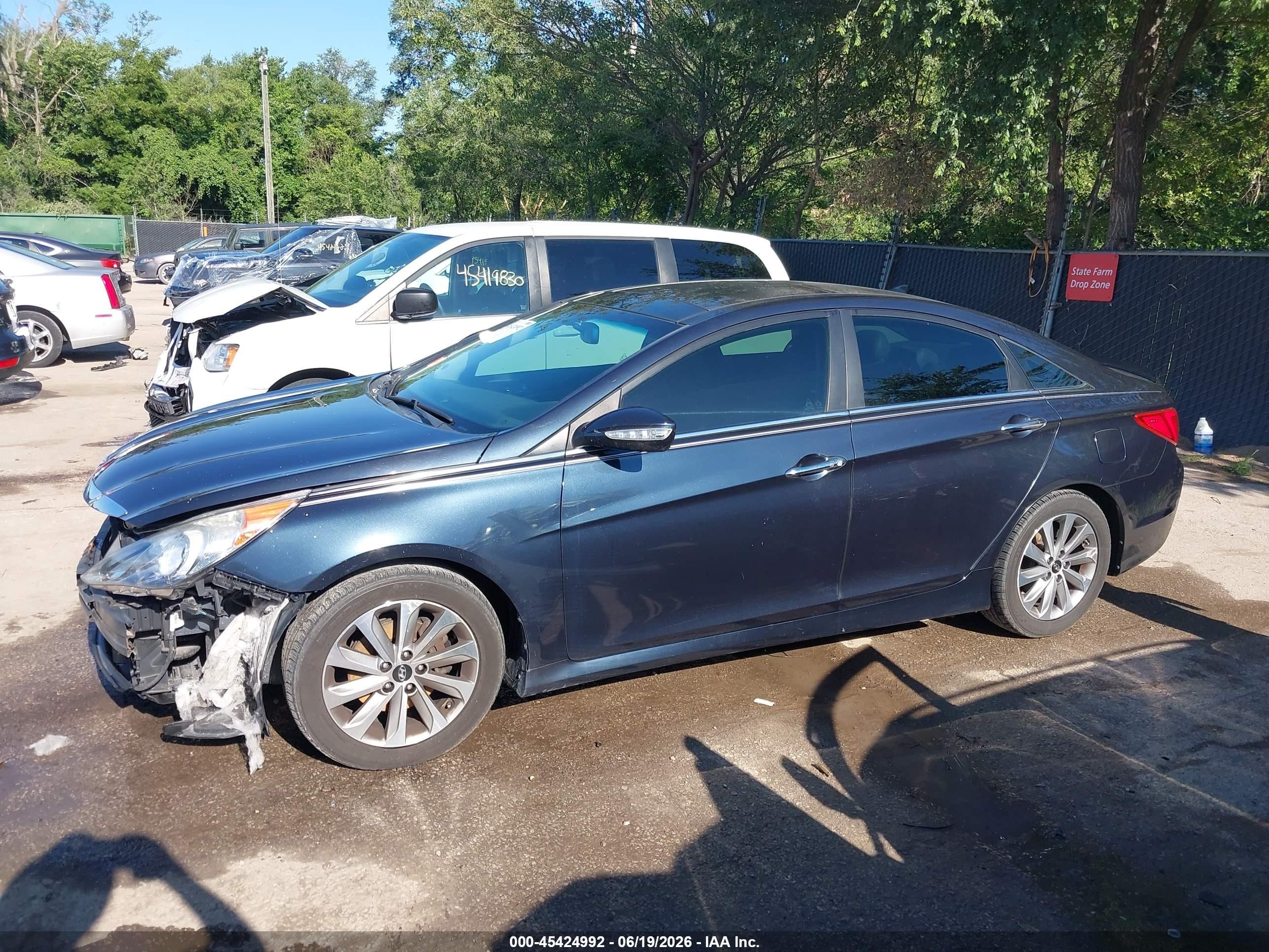 2014 Hyundai Sonata Limited Gray vin: 5NPEC4AC4EH921810