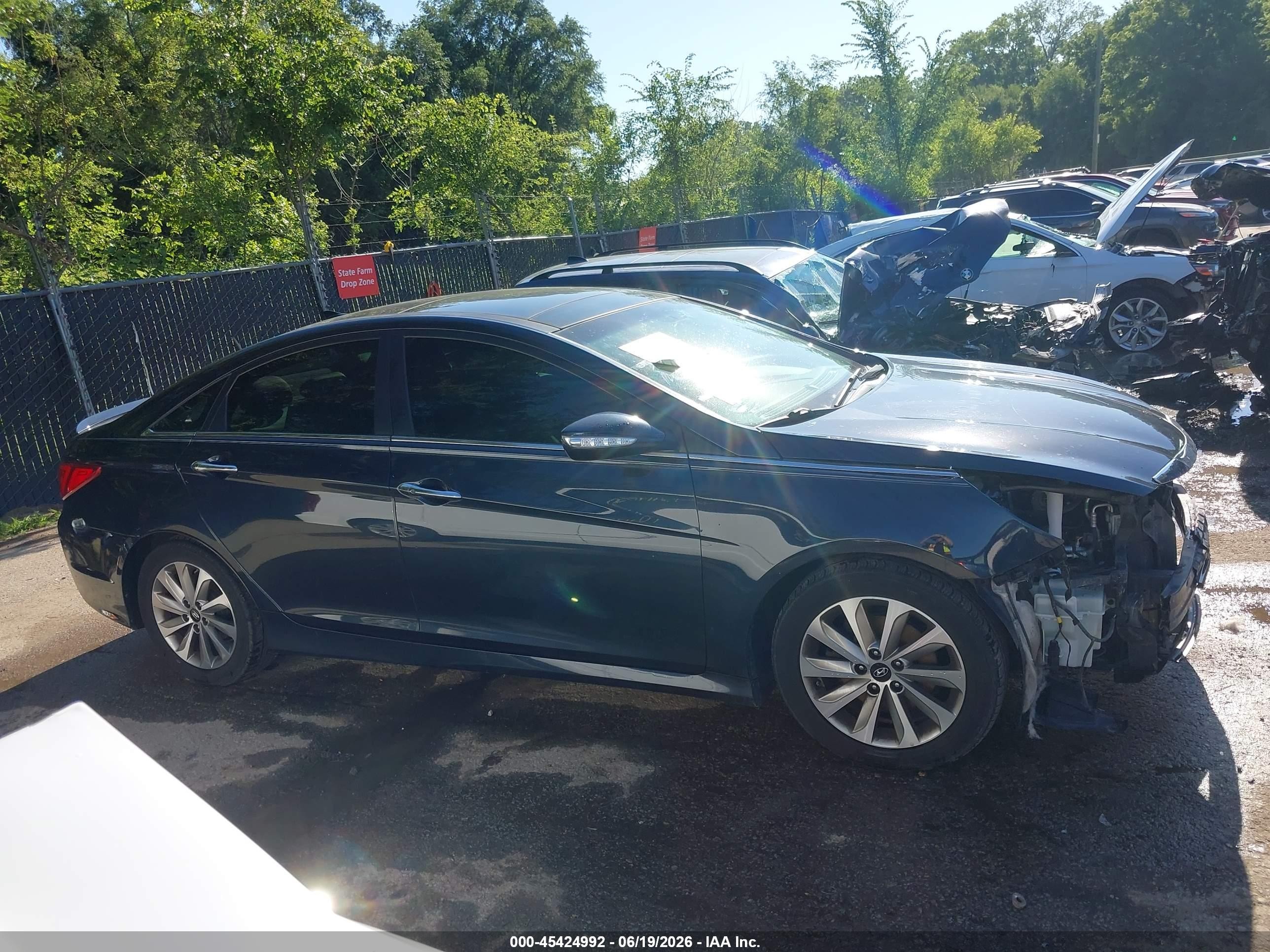 2014 Hyundai Sonata Limited Gray vin: 5NPEC4AC4EH921810
