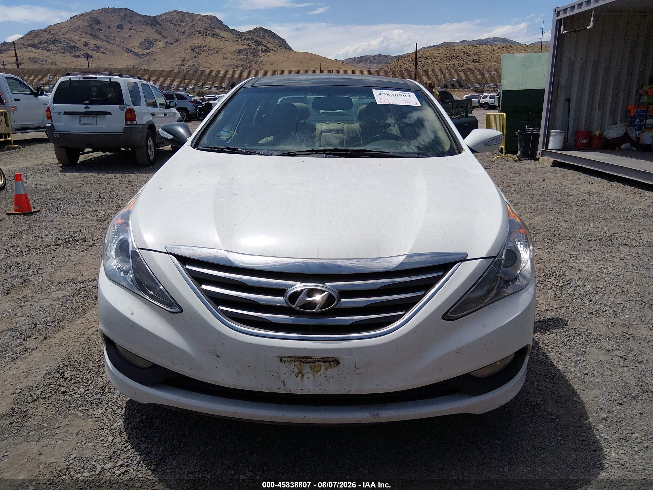 2014 Hyundai Sonata Limited White vin: 5NPEC4AC4EH931169