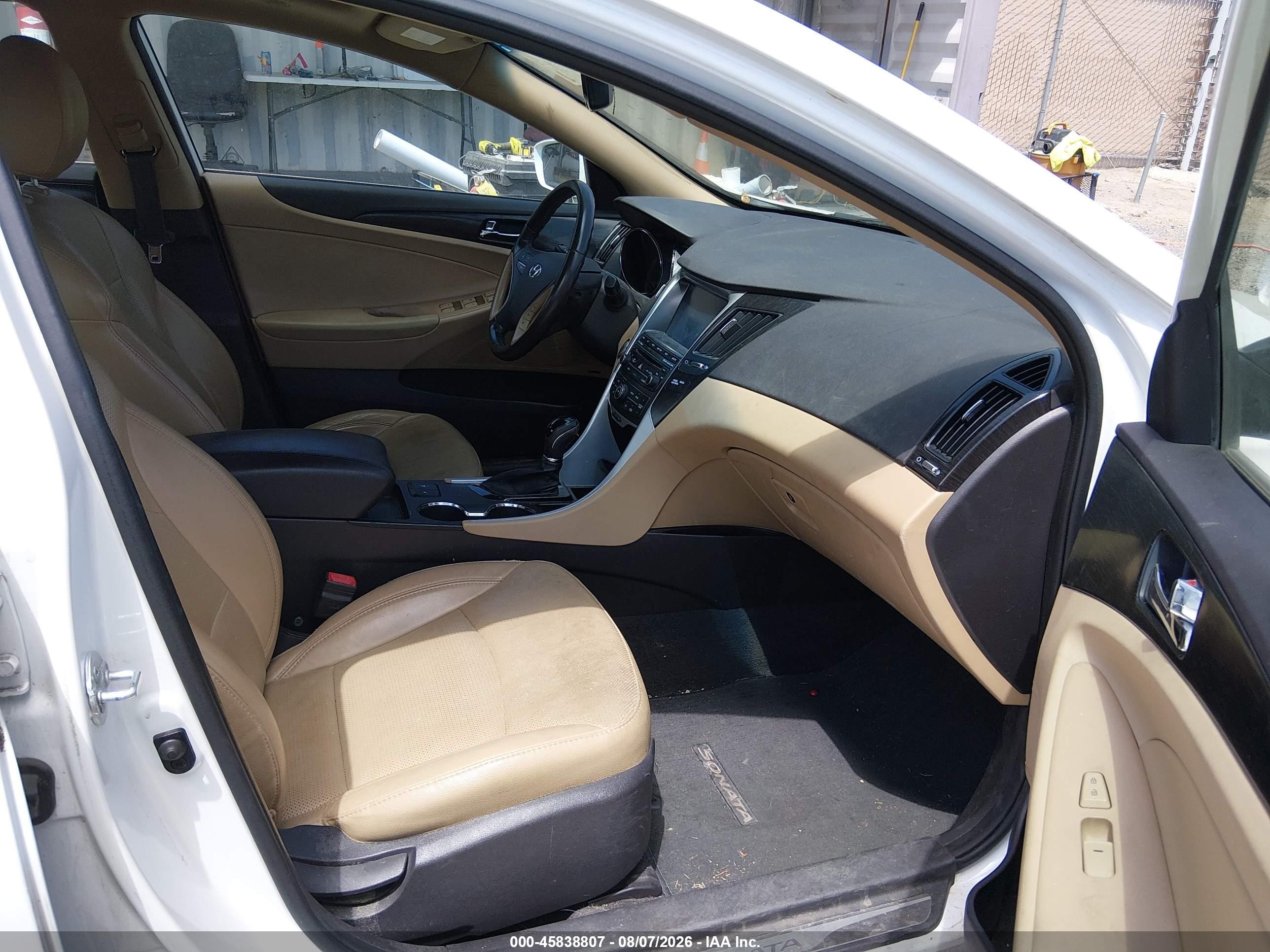 2014 Hyundai Sonata Limited White vin: 5NPEC4AC4EH931169