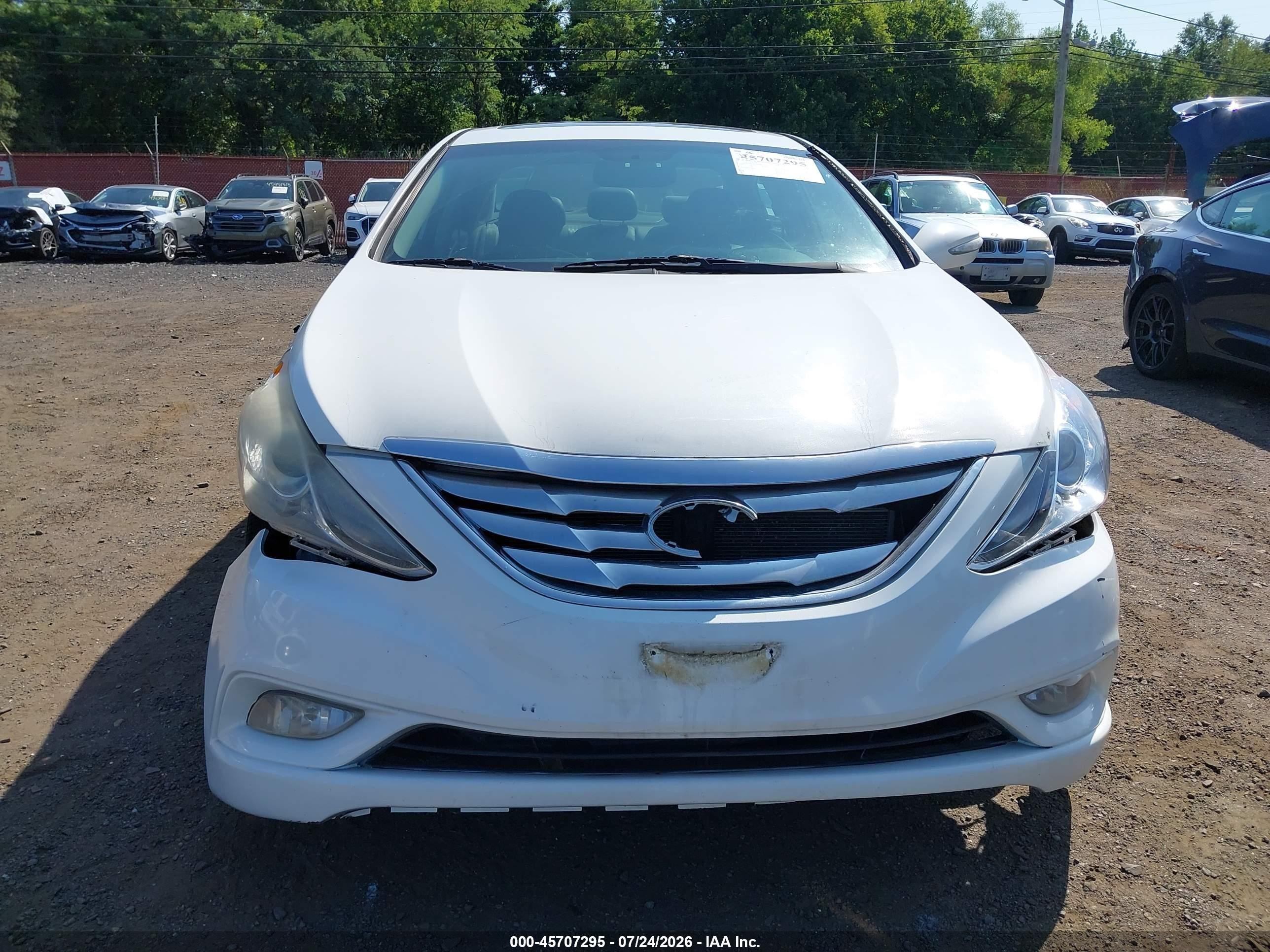 2011 Hyundai Sonata Limited White vin: 5NPEC4AC5BH000546