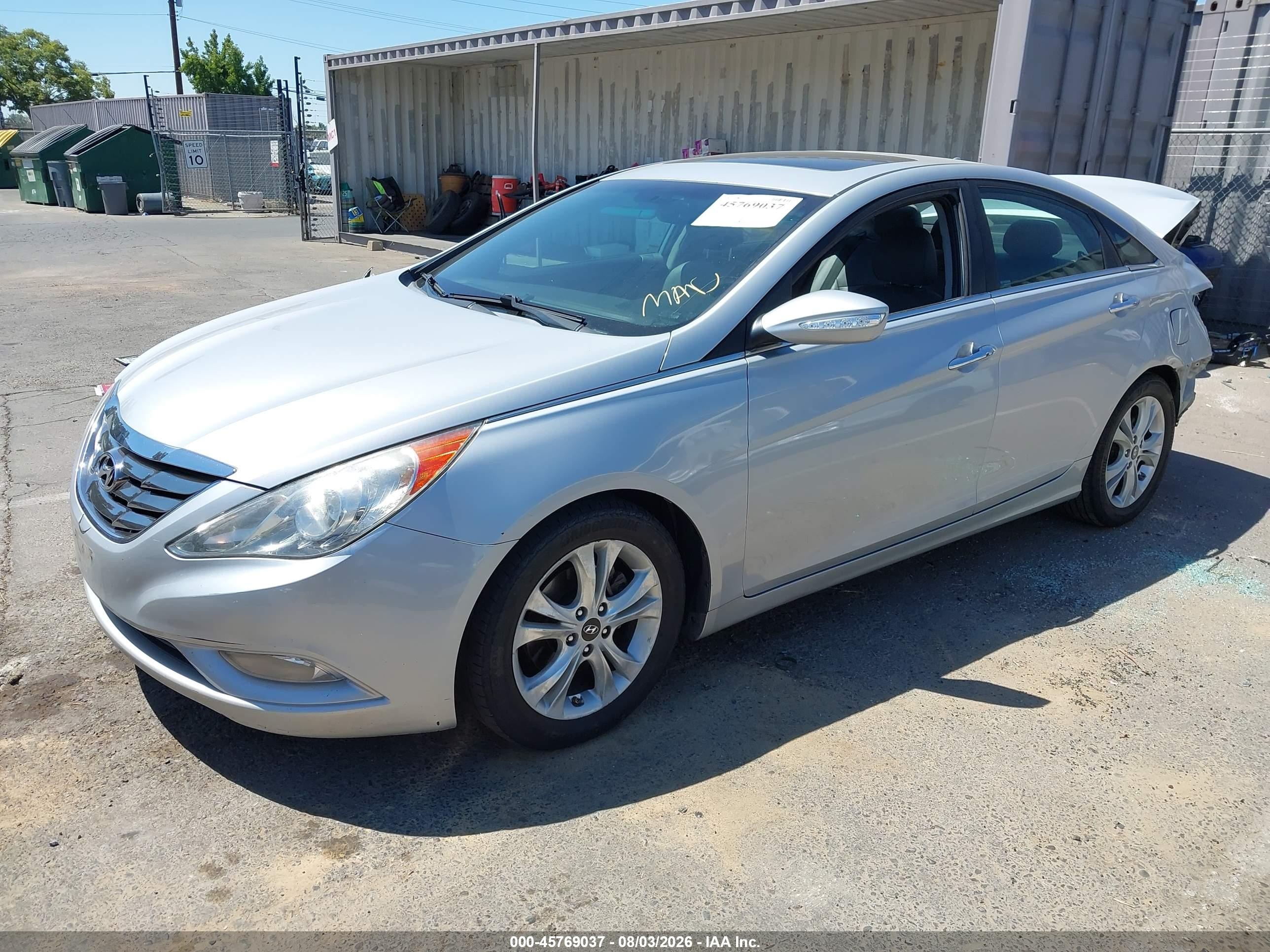 2011 Hyundai Sonata Limited Silver vin: 5NPEC4AC5BH014754