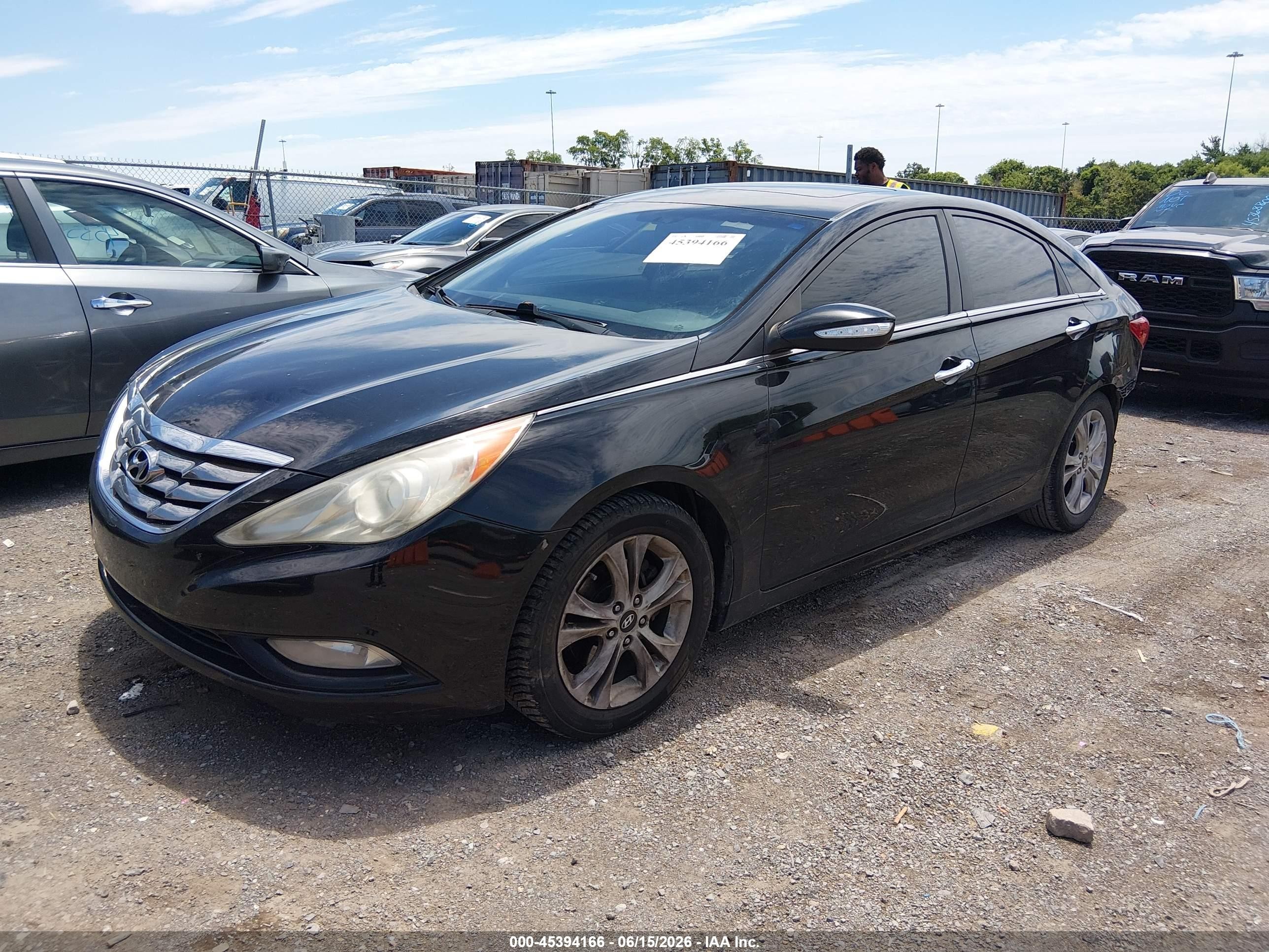 2011 Hyundai Sonata Limited Black vin: 5NPEC4AC5BH016407