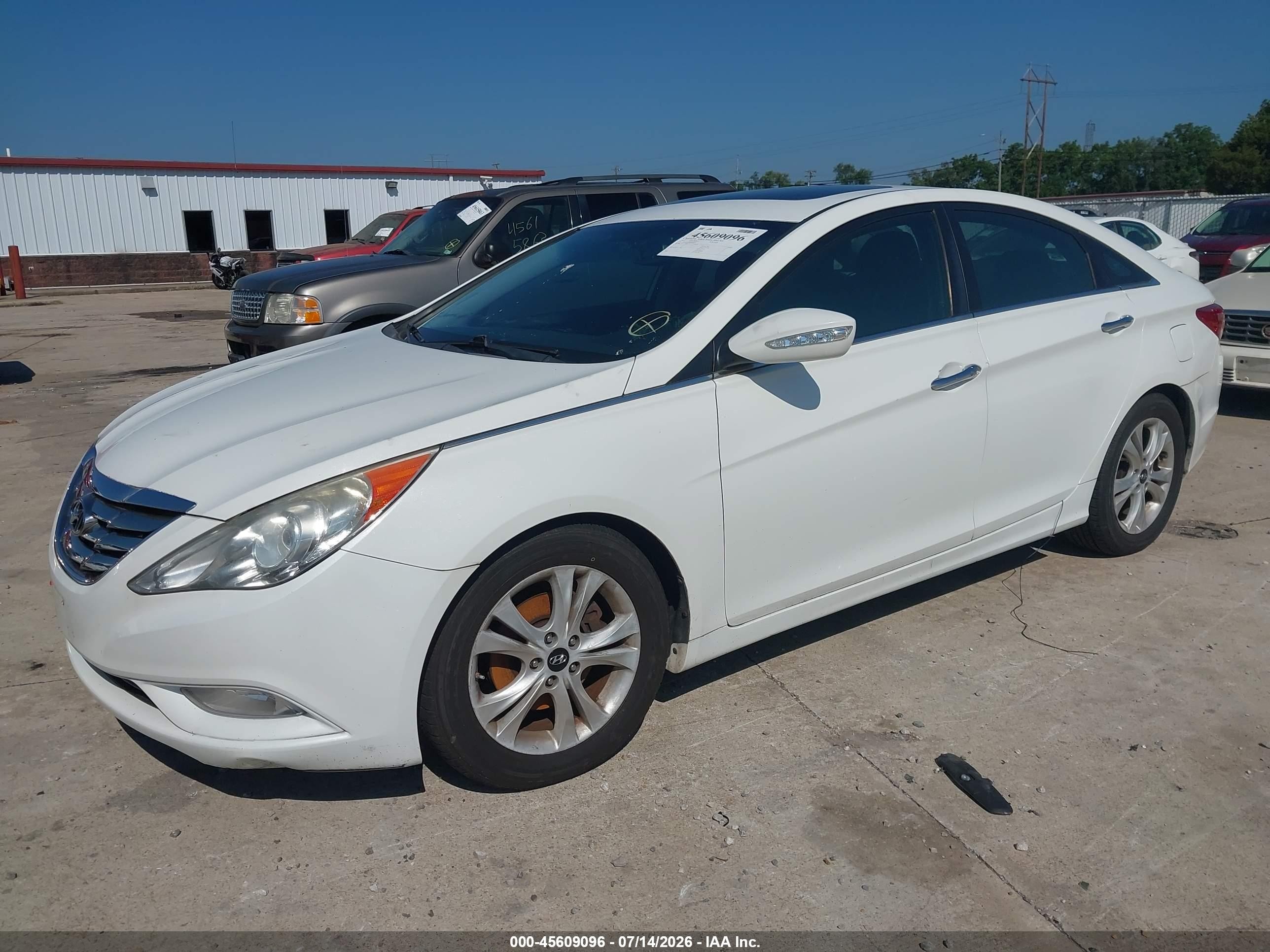 2011 Hyundai Sonata Limited White vin: 5NPEC4AC5BH034020