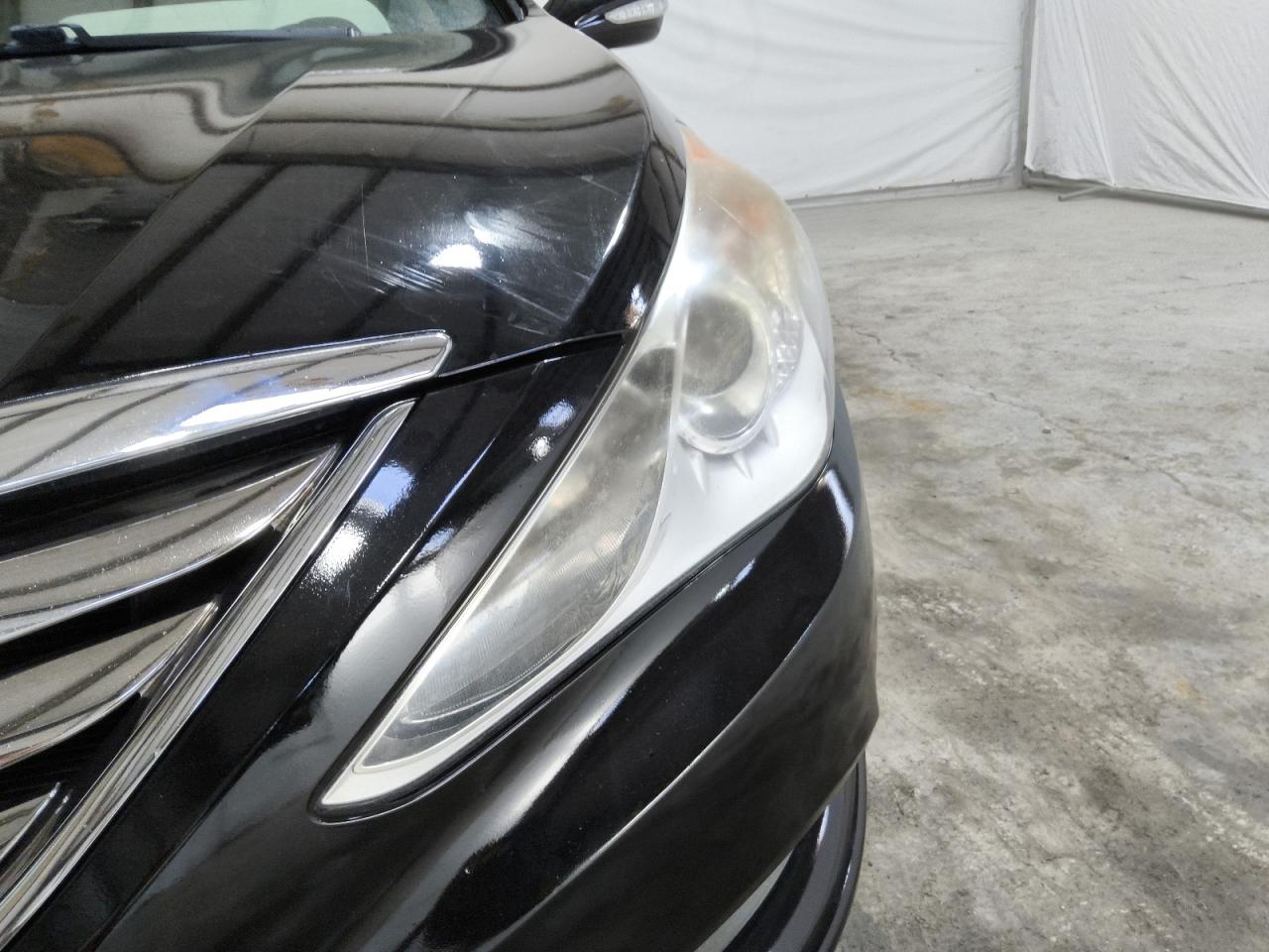 2011 Hyundai Sonata Limited Black vin: 5NPEC4AC5BH039072 Damage: Left Head Lamp, Faded, Repair Required
